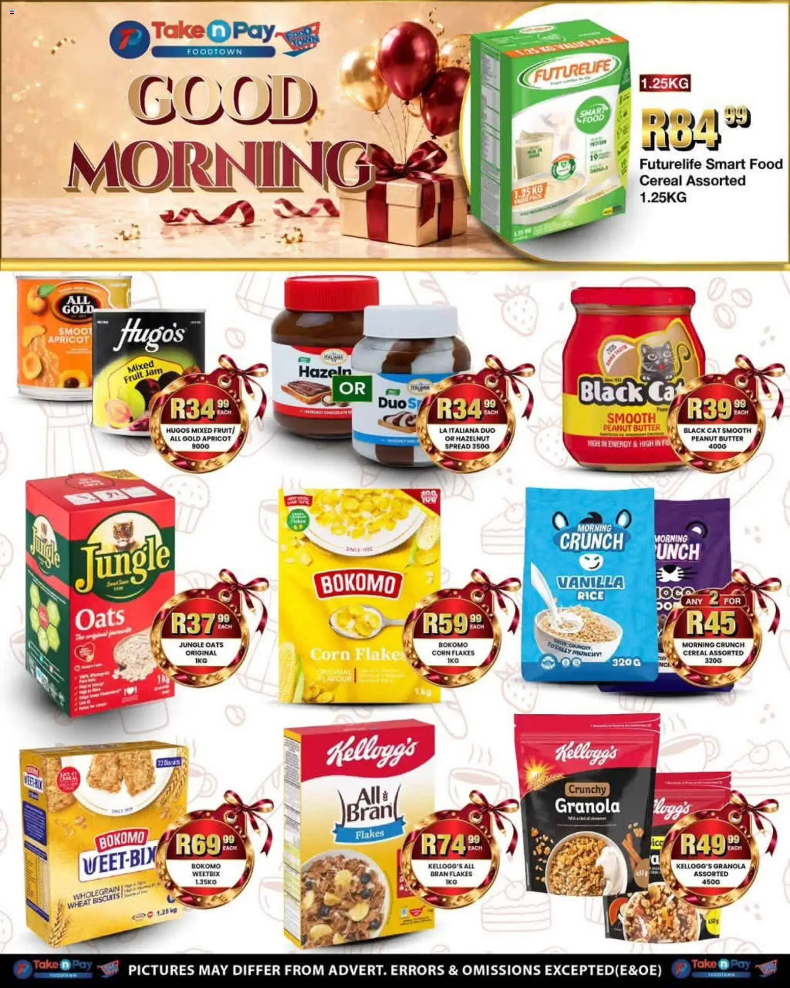 New Take n Pay catalogue – valid from 24/08/2026 | Page: 12 | Products: Spread, Corn flakes, Butter, Fruit