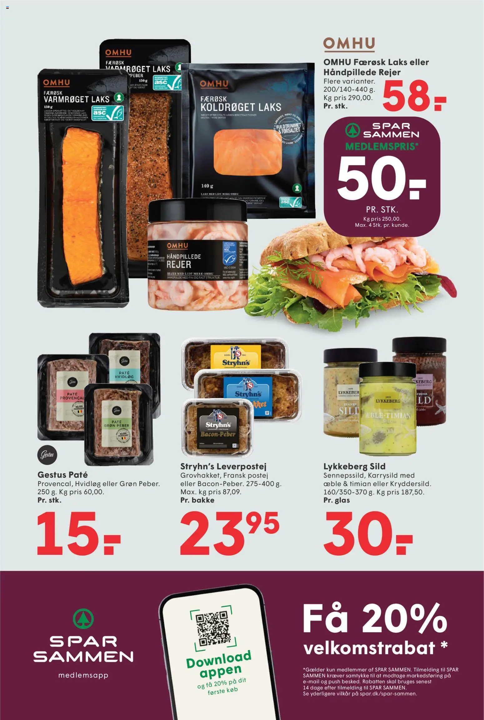 Spar tilbudsavis – gyldig fra 11/09/2026 | Side: 14 | Produkter: Peber, Hvidløg, Rejer, Laks
