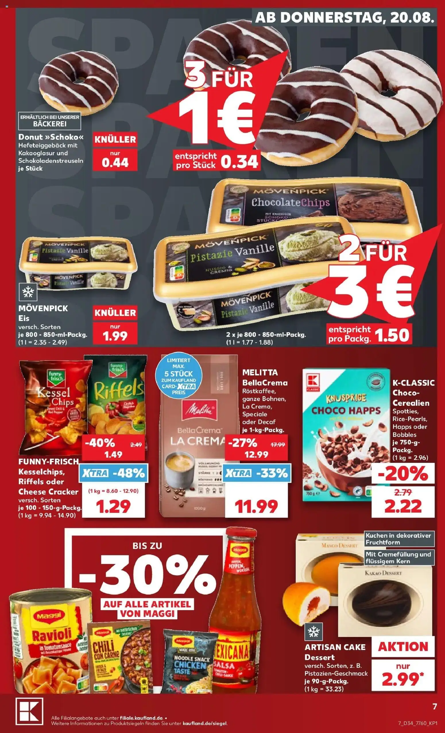 Prospekt Kaufland ab 17.08.2026 » Angebote Online zum Blättern | Seite: 18 | Produkte: Melitta, Maggi, Vanille, Kuchen