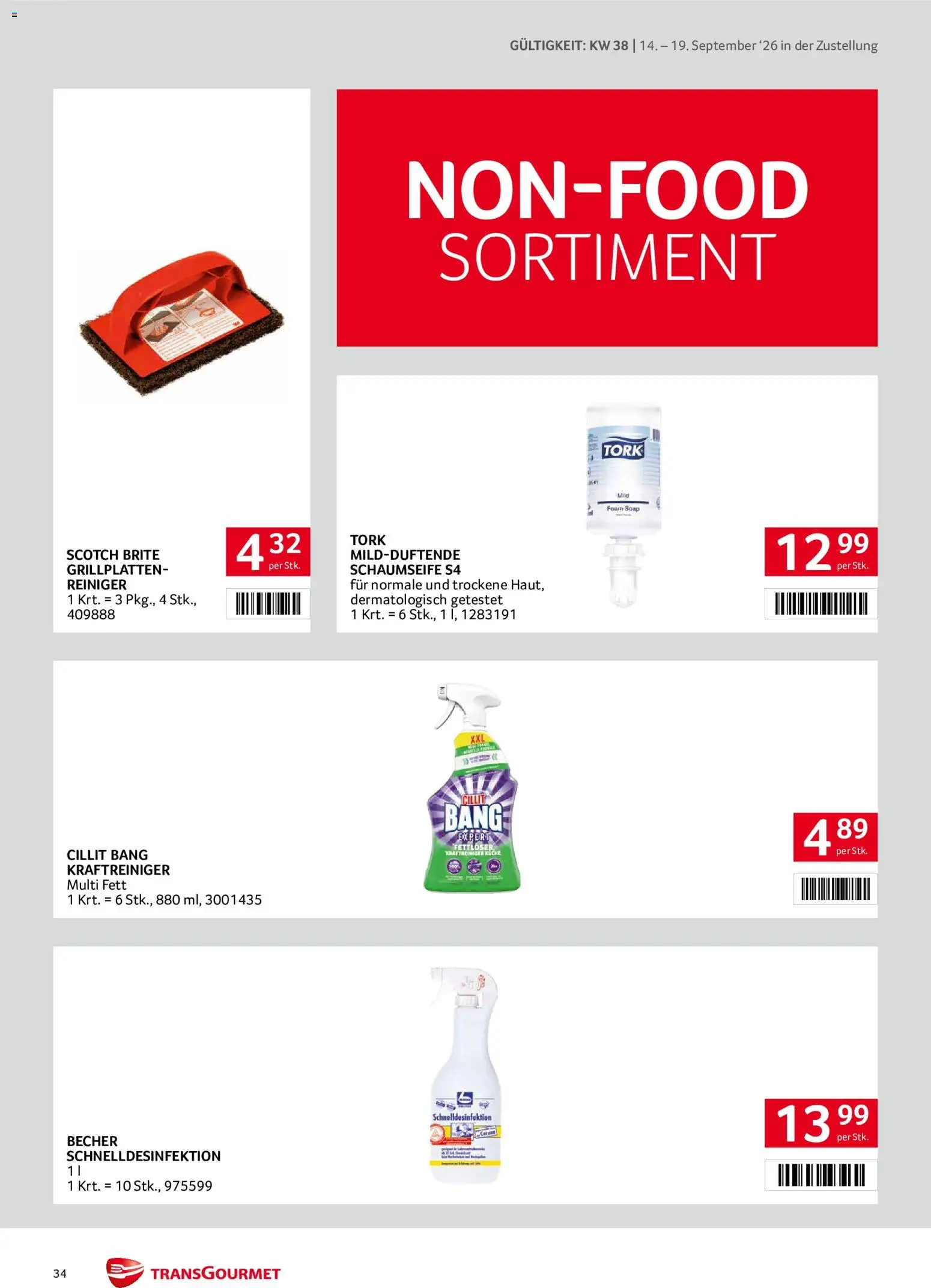 Transgourmet Zustellaktion gültig ab 14.09.2026 | Seite: 34