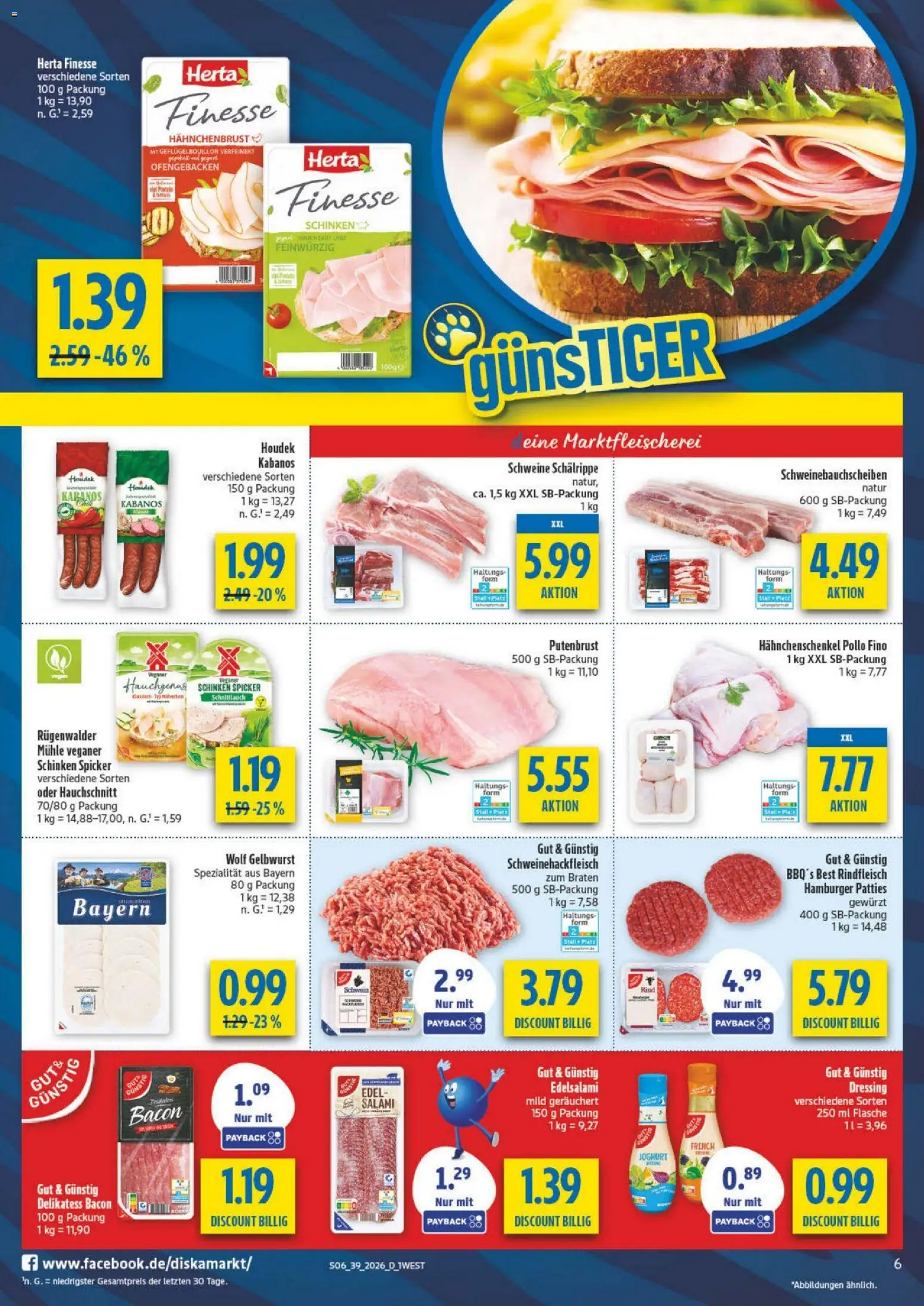 Diska Bayern – gültig ab 21.09.2026 | Seite: 10 | Produkte: Dressing, Salami, Herta finesse, Hahnchenbrust