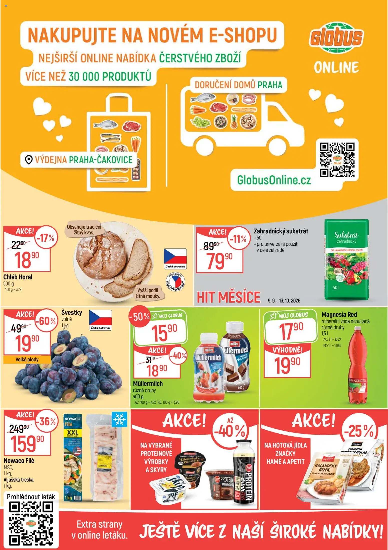 Globus leták od 09.09.2026 | Strana: 2 | Produkty: Hotová jídla, Brambory, Nowaco file, File