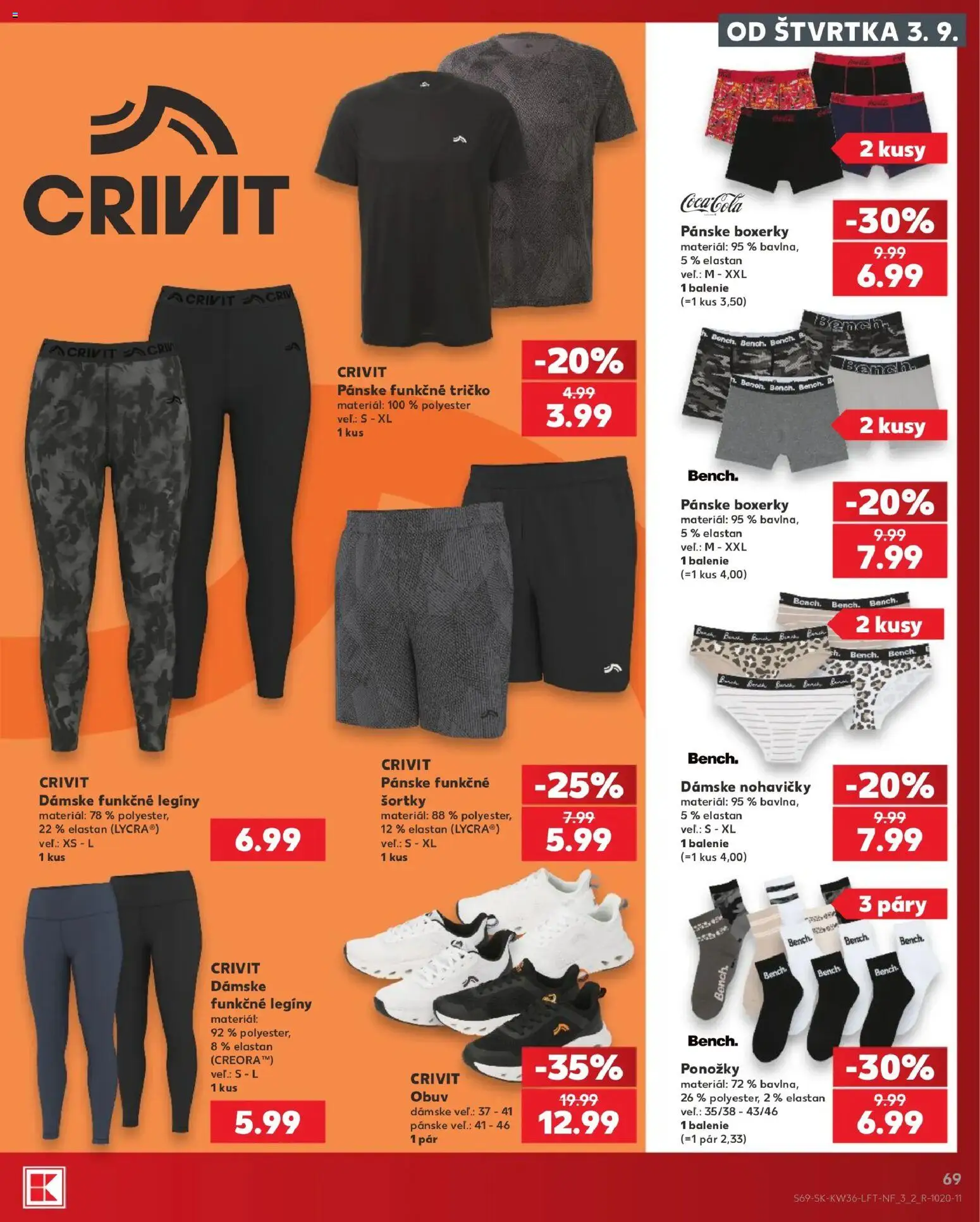Nové Kaufland akcie – leták je platný od 03.09.2026 | Strana: 69 | Produkty: Bosch, Tričko, Nohavičky, Ponožky