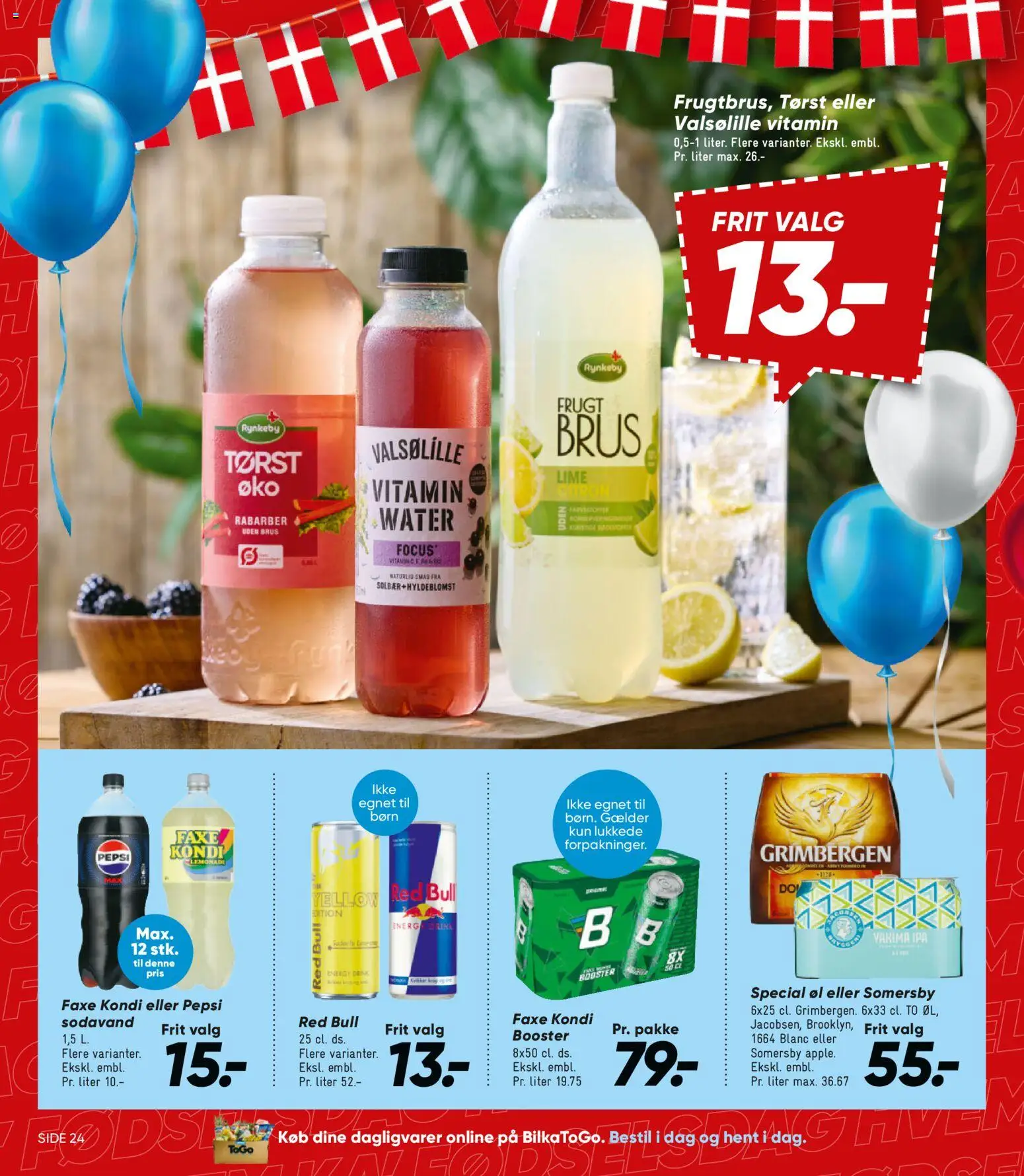 Bilka tilbudsavis – gyldig fra 04/09/2026 | Side: 30 | Produkter: Dagligvarer, Rabarber, Sodavand, Lime