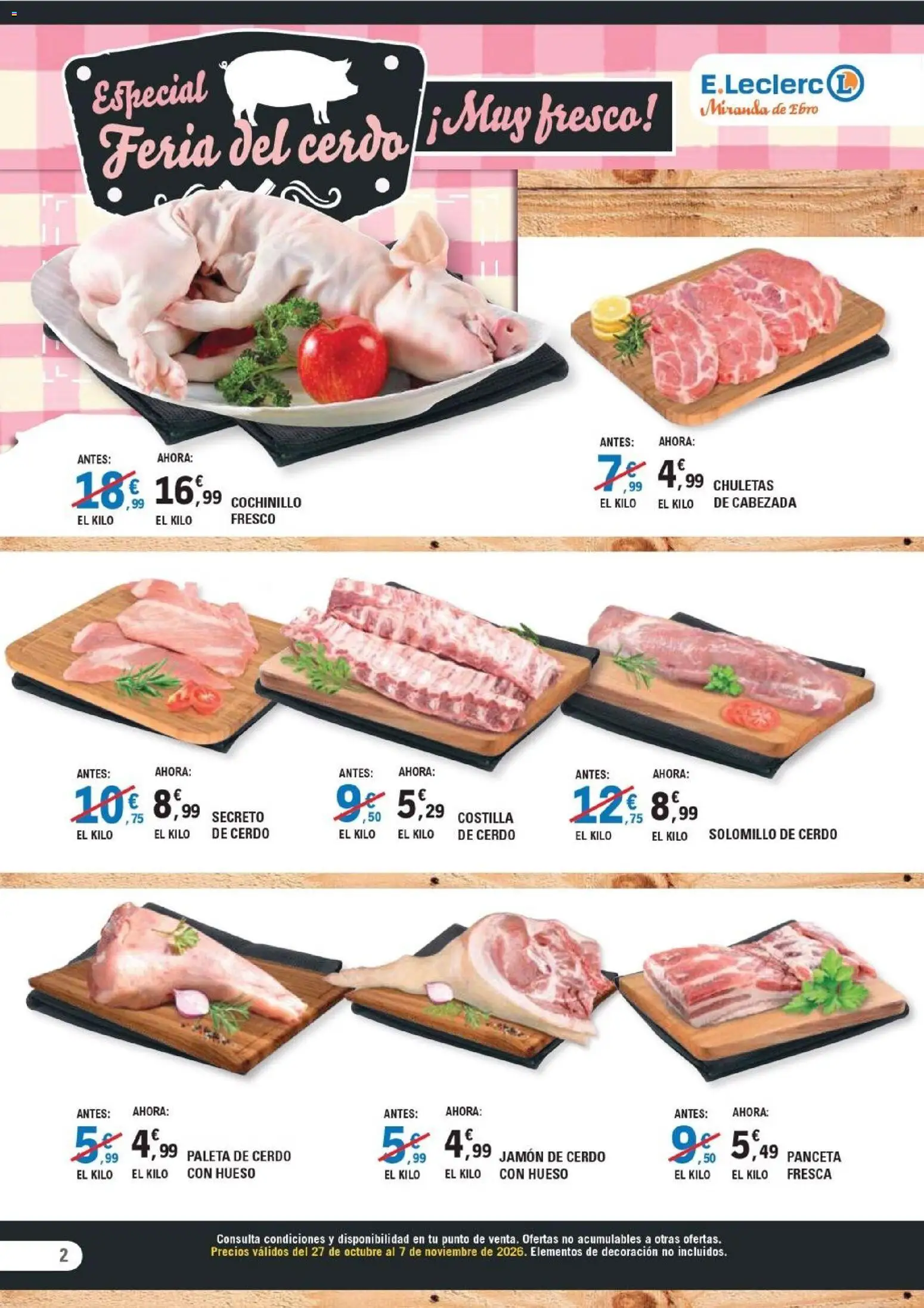 Folleto E.Leclerc - Página 2 - Ofertas válidas hasta el 7 de noviembre de 2026