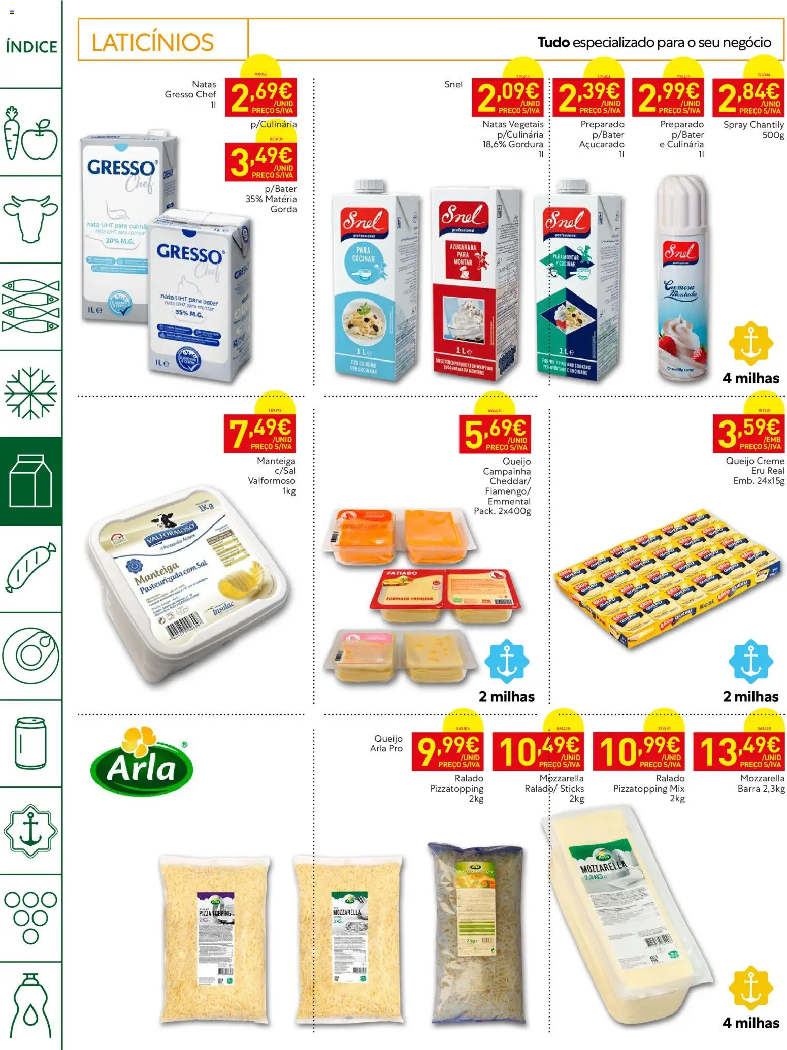 Recheio folheto Horeca │ válido de 27/10/2026 | Página: 12 | Produtos: Sal, Chantily, Nata, Natas