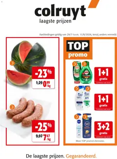Colruyt folder / publicité - Voorbeeld van een folder van Colruyt, geldig van 29/07/2026