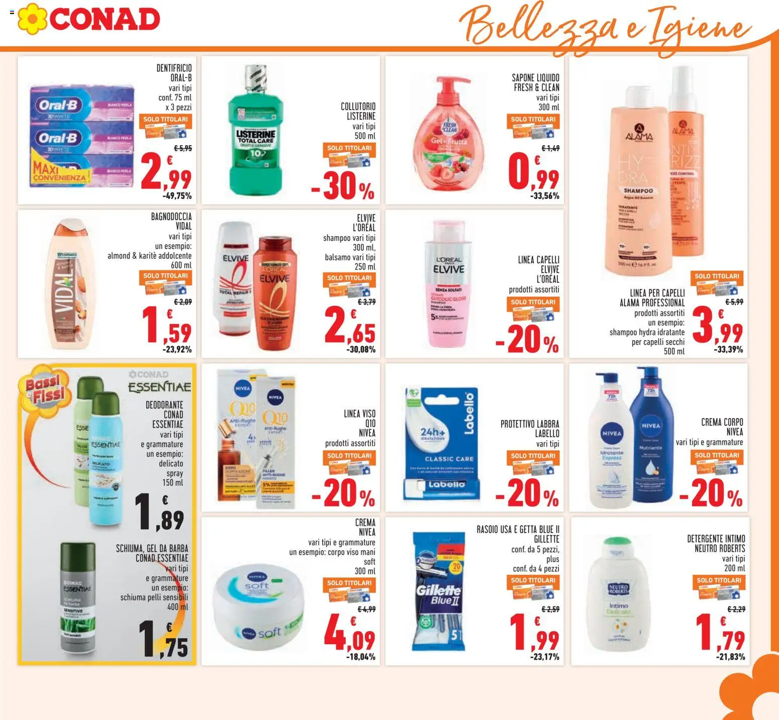Volantino Conad del 29/07/2026 | Pagina: 17 | Prodotti: Collutorio, Detergente intimo, Detergente, Frutta
