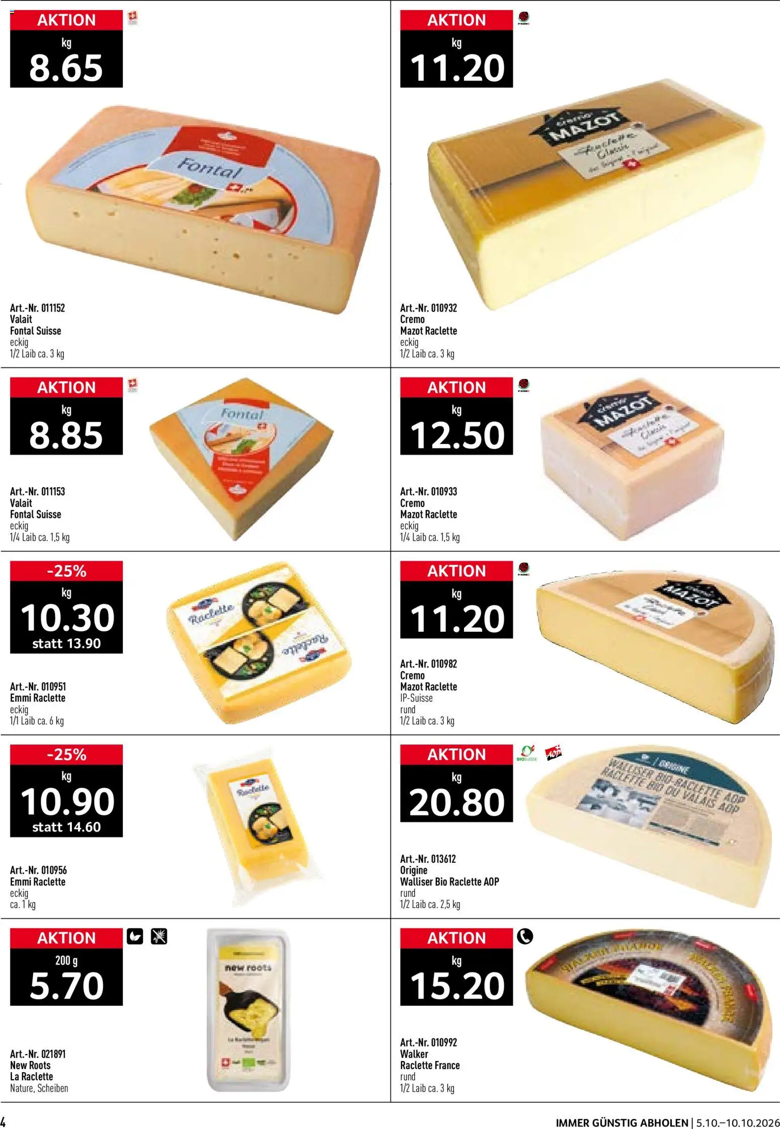 Prodega aktionen Fondue/Raclette – gültig ab 05.10.2026 | Seite: 4 | Produkte: Raclette