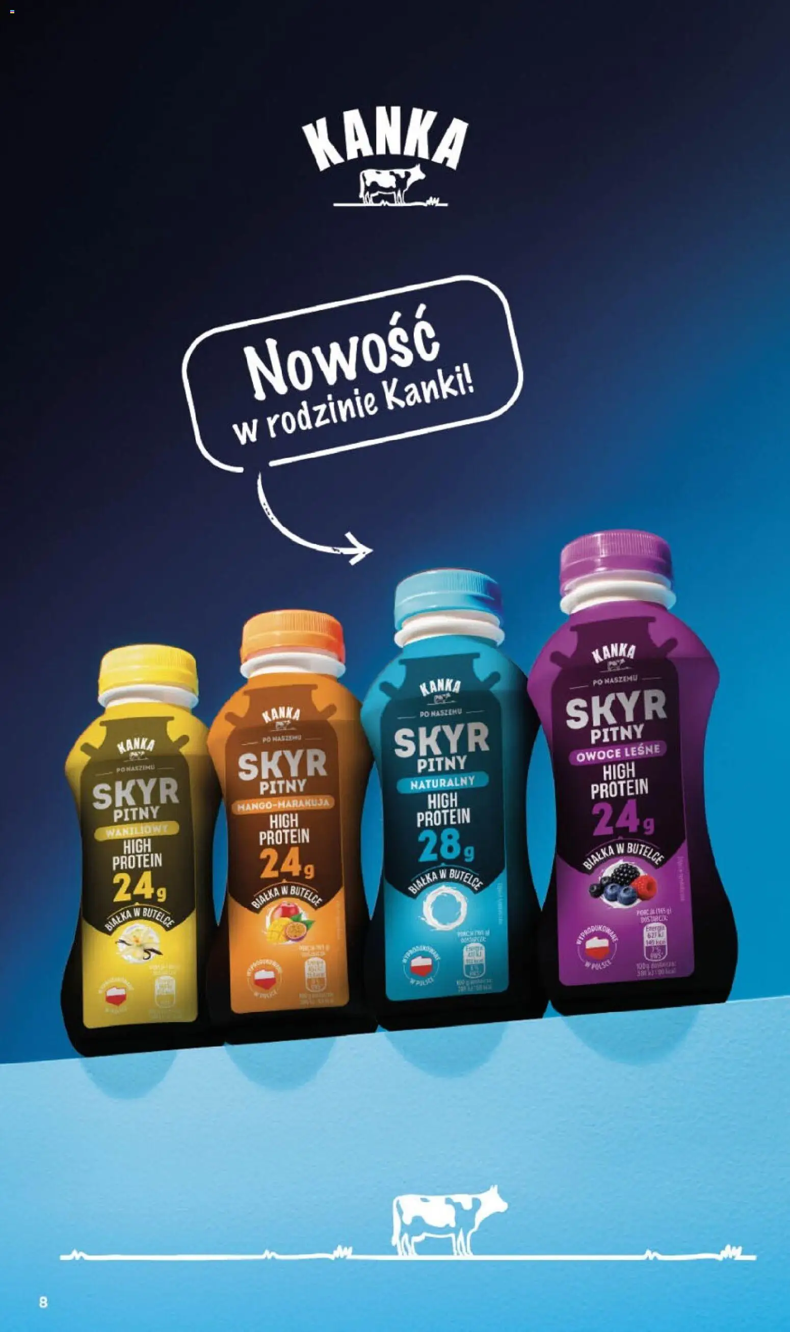 Delikatesy Centrum gazetka - Sklepy Własne od 20.08.2026 | Strona: 8 | Produkty: High Protein, Skyr pitny, Owoce leśne, Skyr