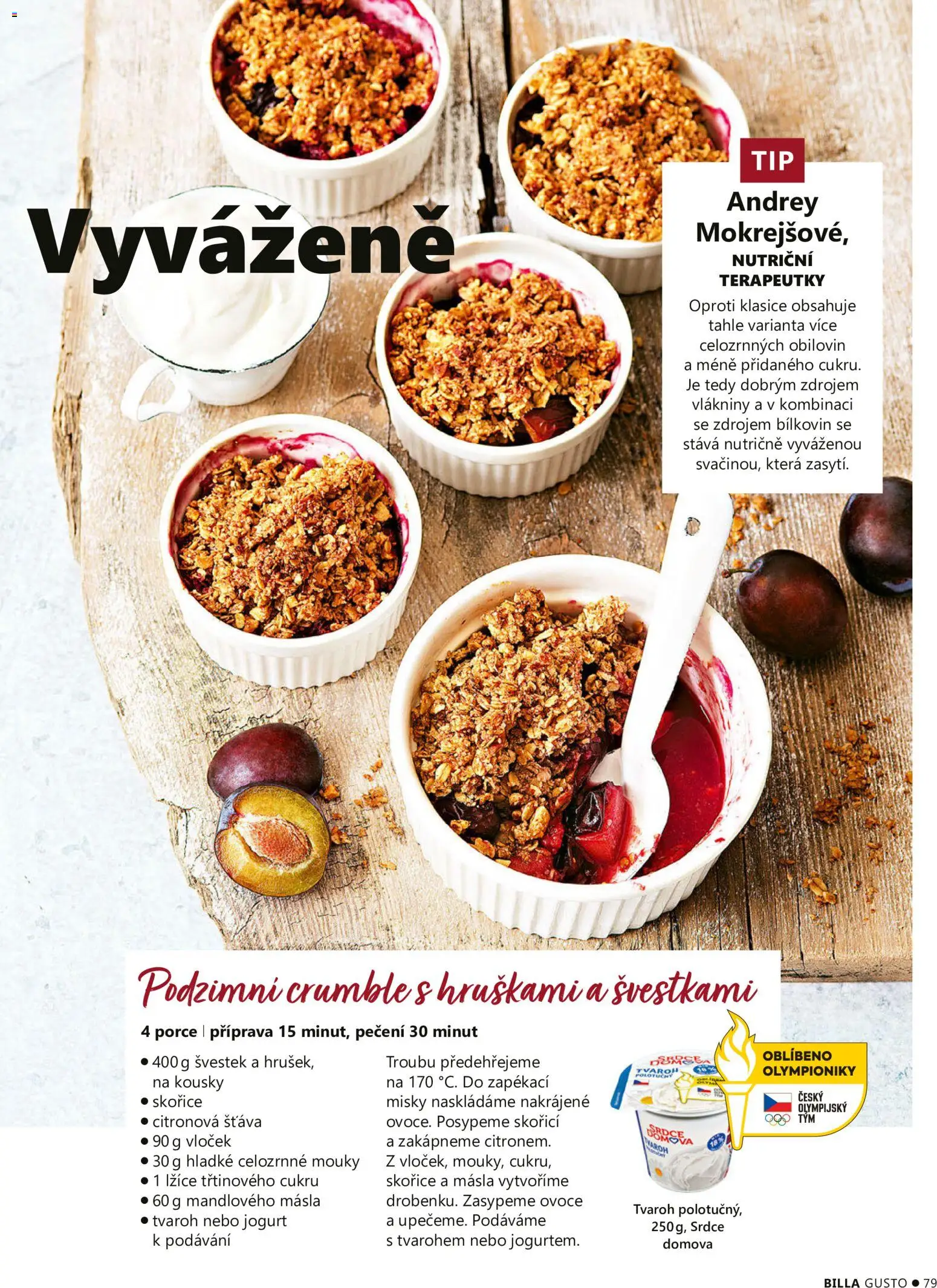 Billa leták - Gusto: Podzim 2026 od 01.09.2026 | Strana: 79 | Produkty: Jogurt, Lžíce, Tvaroh, Citronová šťáva