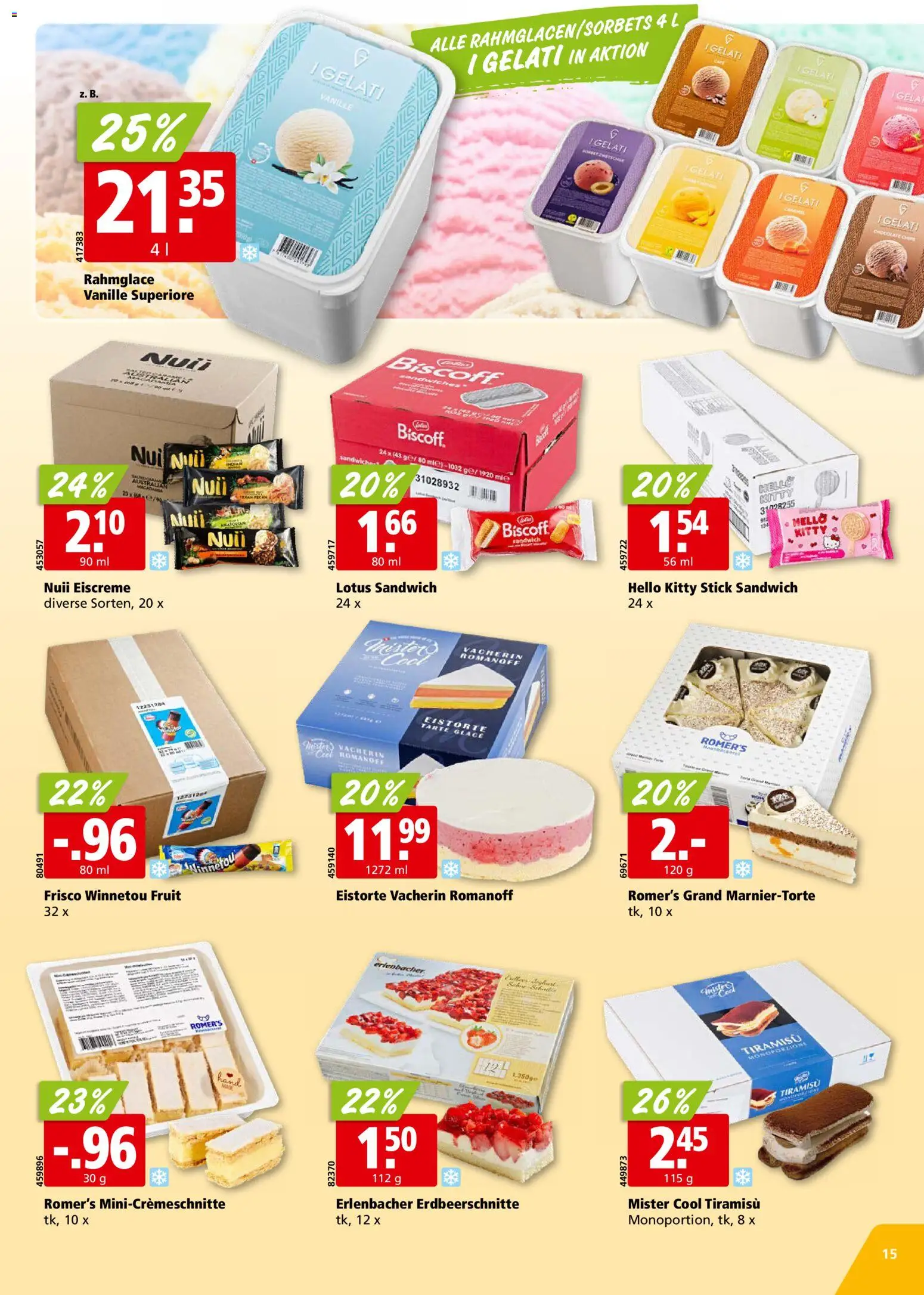 Aligro aktionen Chavannes, Matran, Genf, Sitten – gültig ab 29.06.2026 | Seite: 15 | Produkte: Glace, Chips