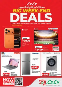 Preview of Lulu Hypermarket Big Weekend Deals - Dubai & Northern Emirates valid from 3 Sep, 2026