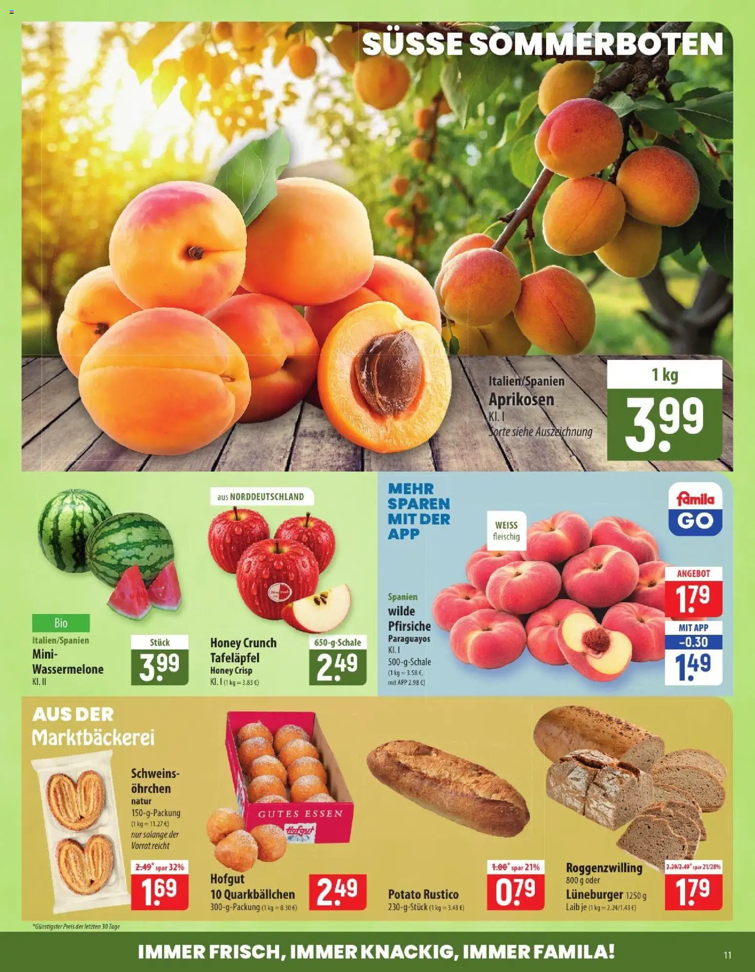 Famila Prospekt – gültig ab 06.07.2026 | Seite: 11 | Produkte: Wassermelone