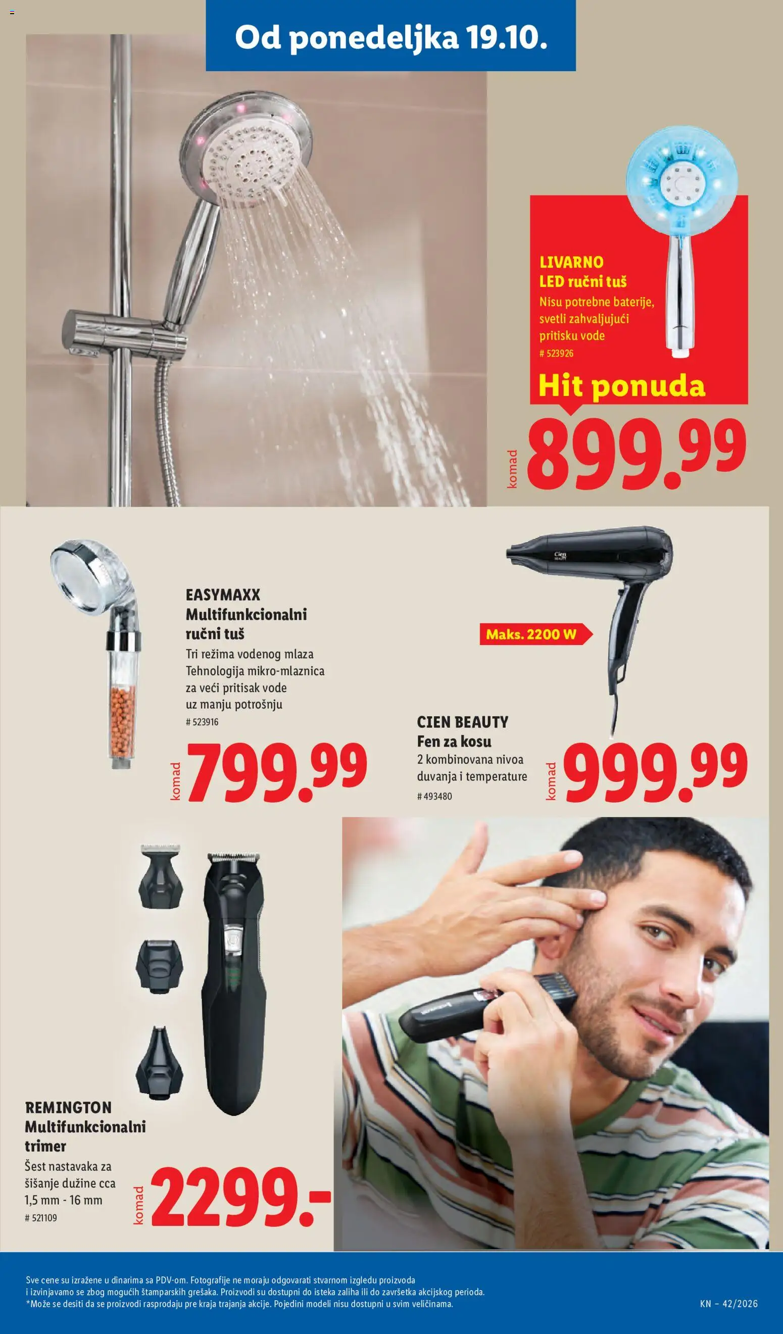 Lidl katalog - važi od 15.10.2026 | Strana: 95 | Proizvode: Led, Cien, Fen za kosu, Trimer
