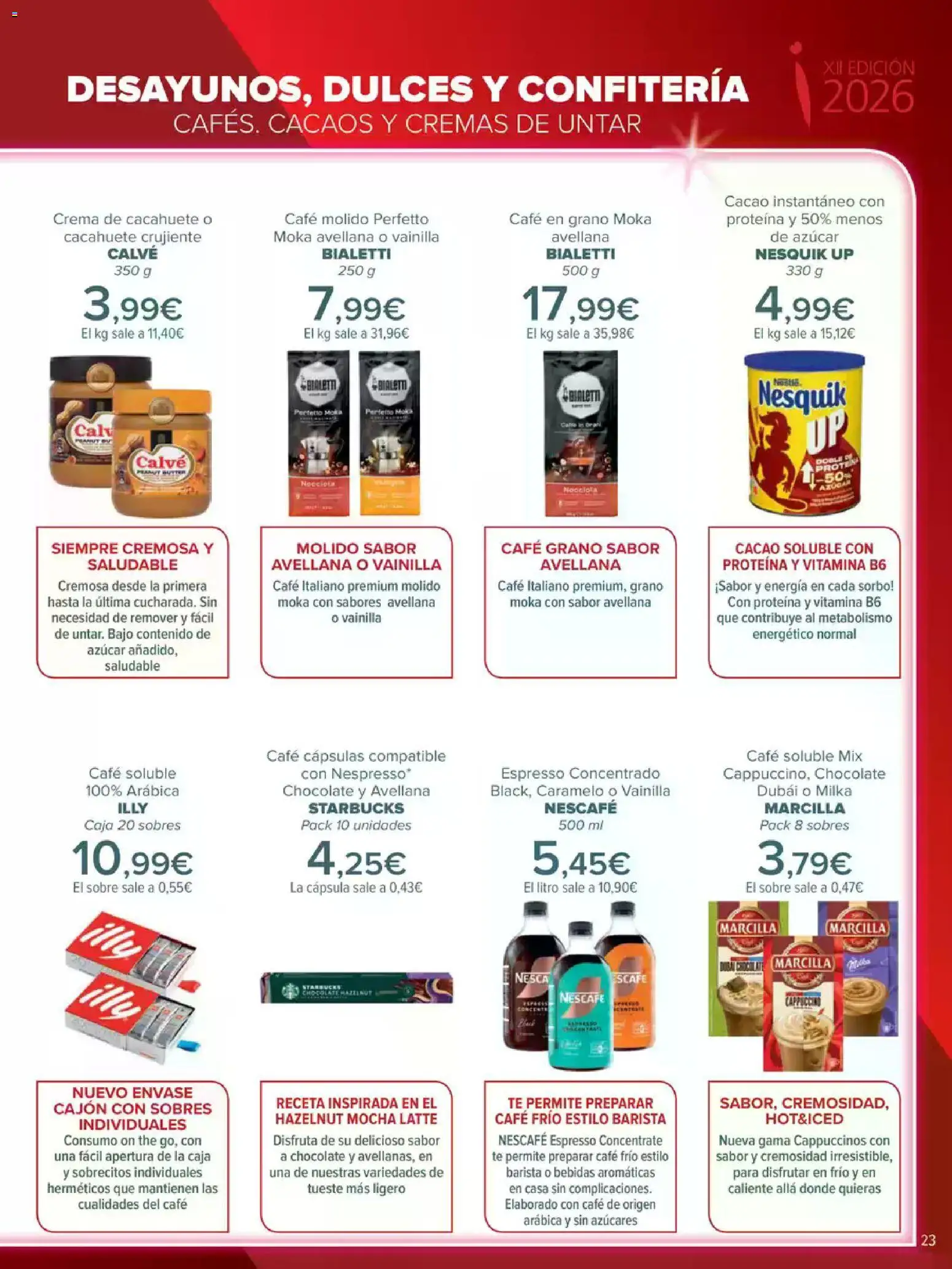 Carrefour Innovación │ válido desde el 05.05.2026 | Página: 23 | Productos: Crema, Μηχανή καφέ, Cacao soluble, Caja