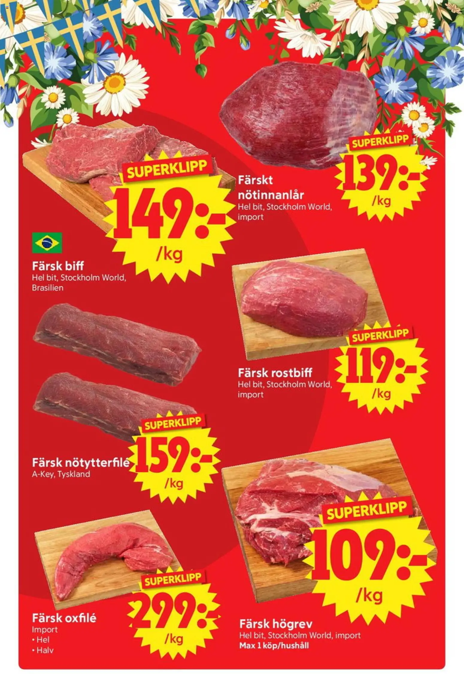 Nya Pulsen reklamblad aktuell från 15.06.2026 | Sida: 3 | Produkter: Oxfilé