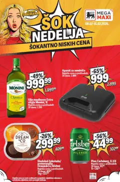 Mega Maxi katalog Šok nedelja - pregled Mega Maxi kataloga - važi od 09.07.2026