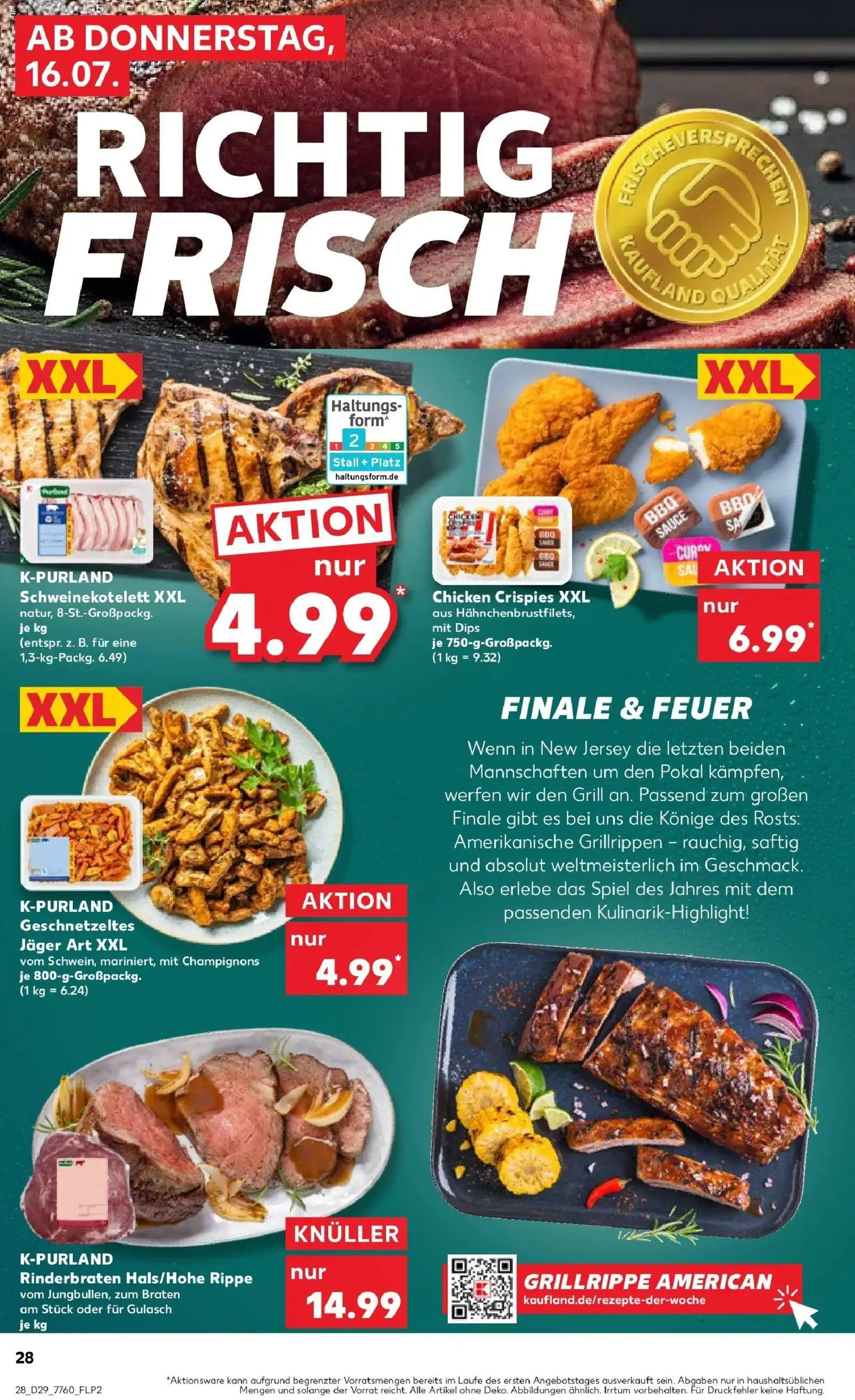 Kaufland Prospekt Waldkraiburg – gültig ab 13.07.2026 | Seite: 37 | Produkte: Spiel, Rinderbraten, Grill, Champignons