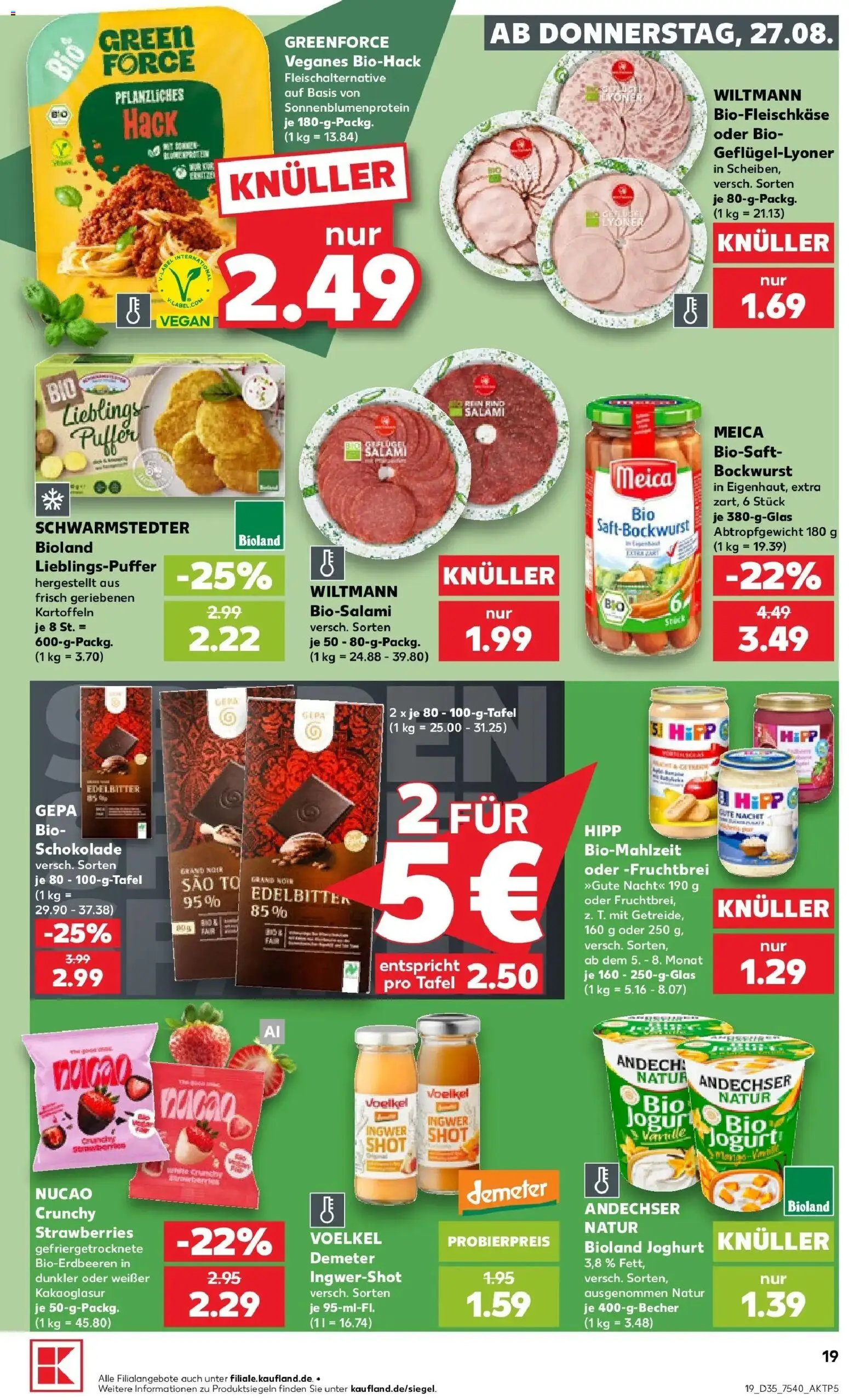 Prospekt Kaufland ab 24.08.2026 » Angebote Online zum Blättern | Seite: 30 | Produkte: Joghurt, Schokolade, Meica, Salami