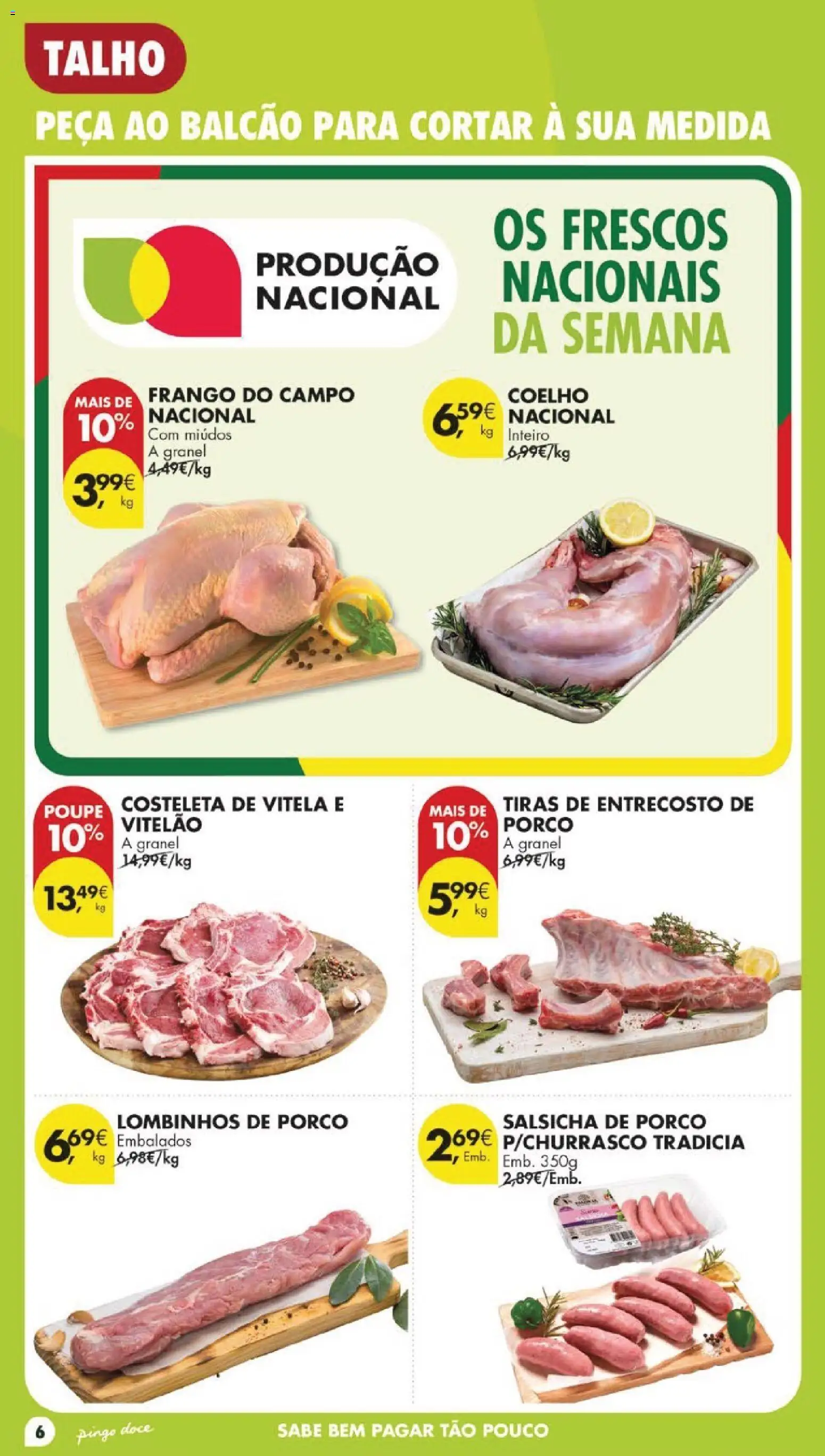 Pingo Doce folheto │ válido de 05.05.2026 | Página: 6 | Produtos: Vitela, Frango, Salsicha, Coelho