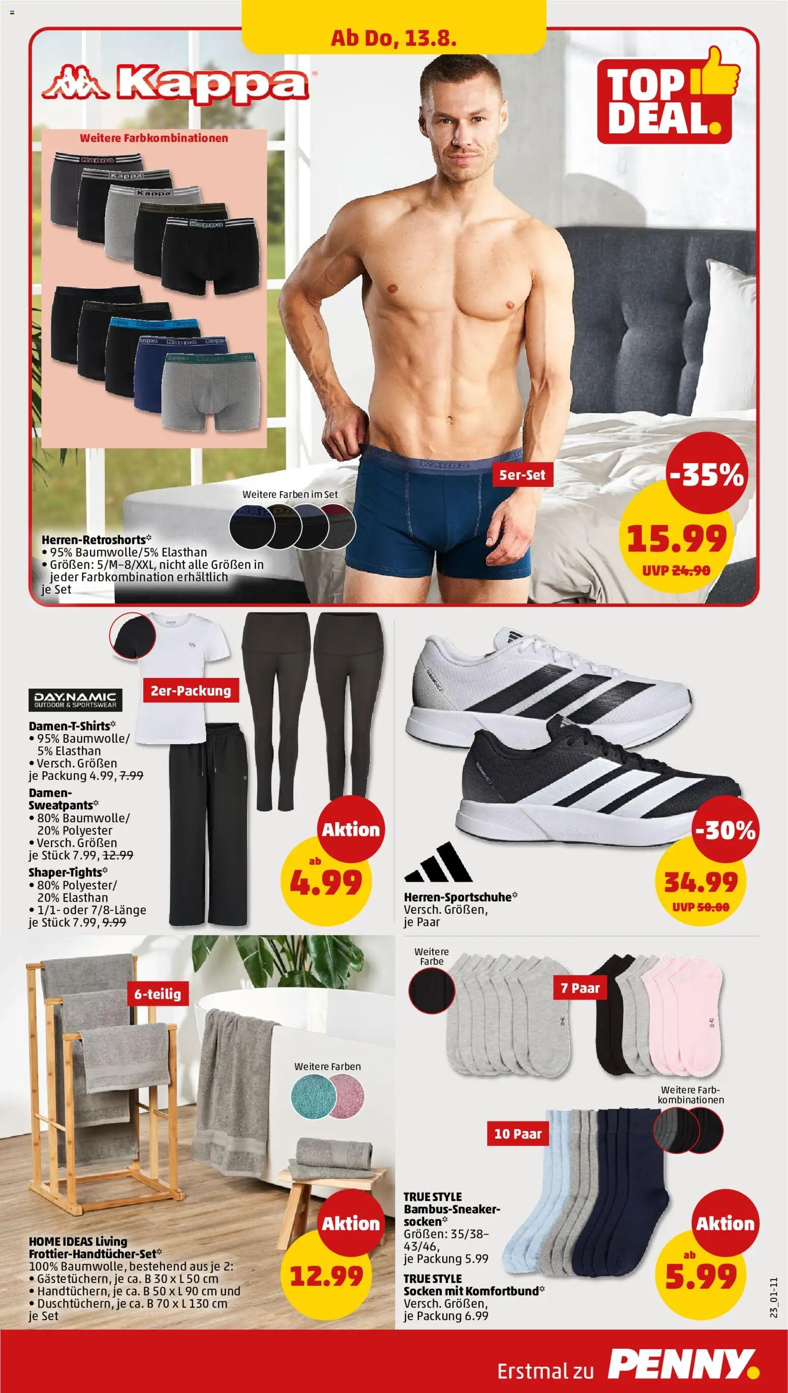 Penny Prospekt – gültig ab 10.08.2026 | Seite: 25 | Produkte: Socken, Boxer
