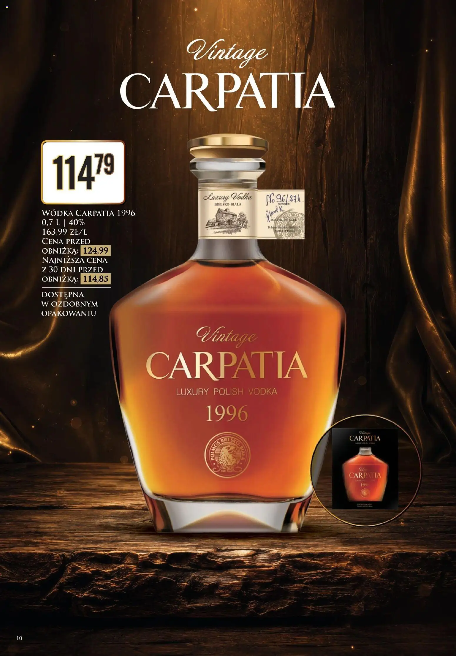 Dino gazetka alkoholowa od 26.06.2026 | Strona: 10 | Produkty: Vodka, Wódka, Wódka carpatia