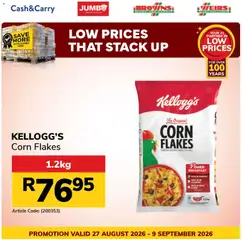 Jumbo specials catalogue – valid from 27/08/2026 | Page: 2 | Products: Corn, Case, Breakfast, Corn flakes