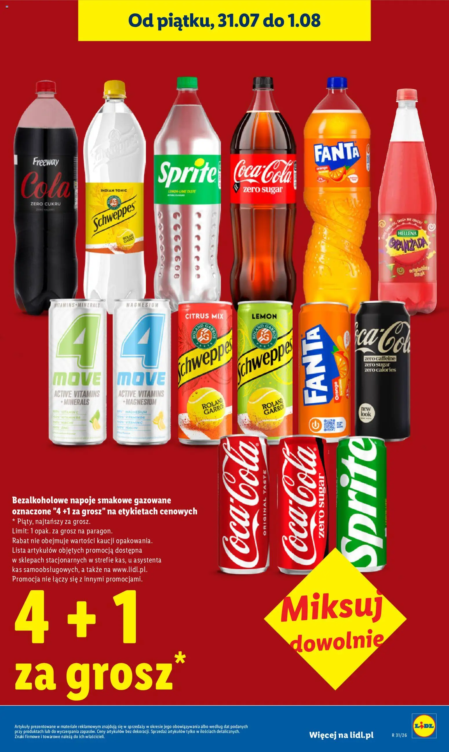 Lidl Polsko leták od 30.07.2026 | Strana: 27 | Produkty: Fanta, Tonic, Sprite, Freeway Cola