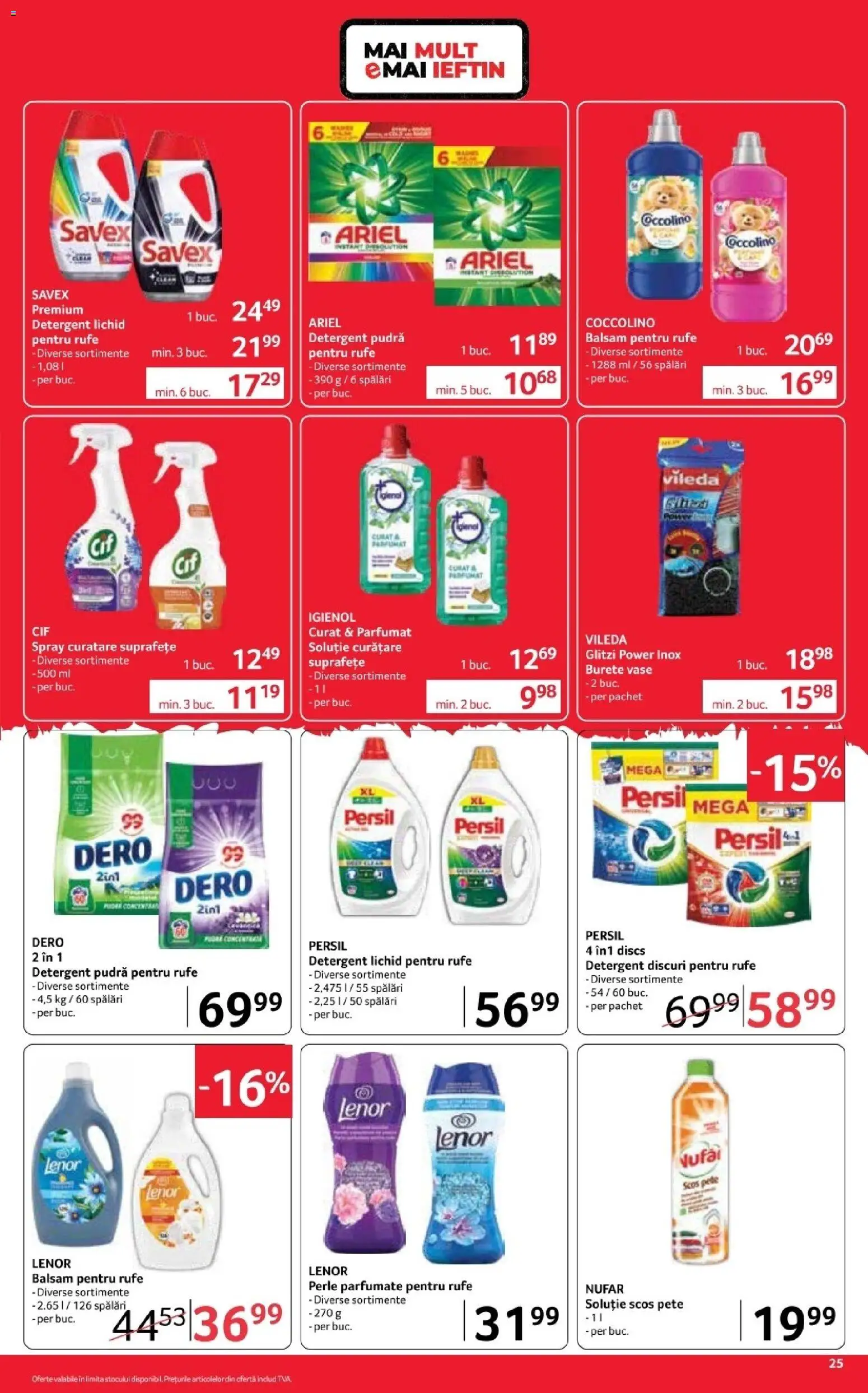 Noul catalog Selgros – valabil de la 16.10.2026 | Pagină: 25 | Produse: Premium, Perle, Detergent, Power