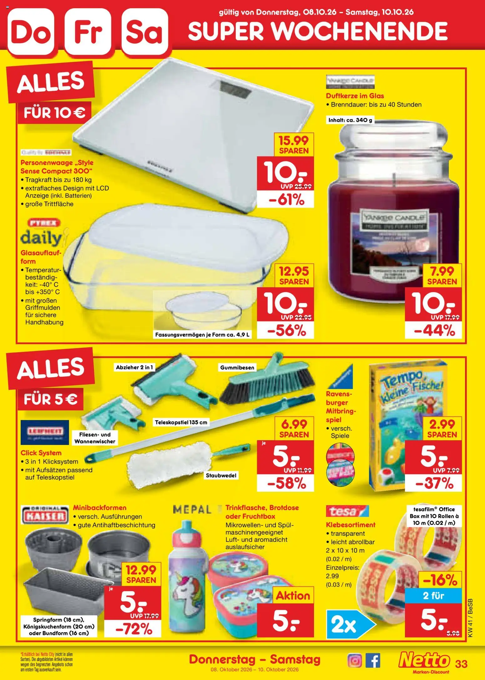 Netto Marken-Discount Prospekt – gültig ab 05.10.2026 | Seite: 41 | Produkte: Spiel, Box, Burger, Personenwaage