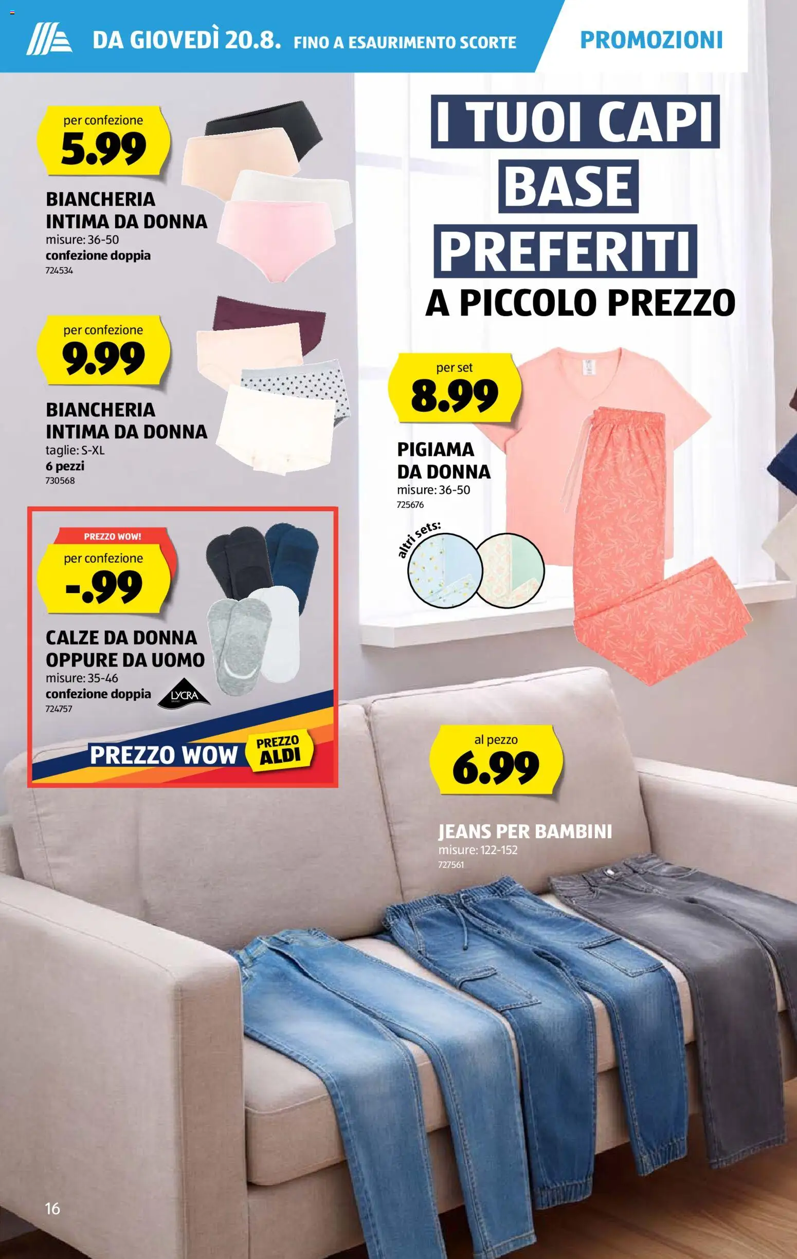 Aldi aktionen IT – gültig ab 20.08.2026 | Seite: 16 | Produkte: Jeans