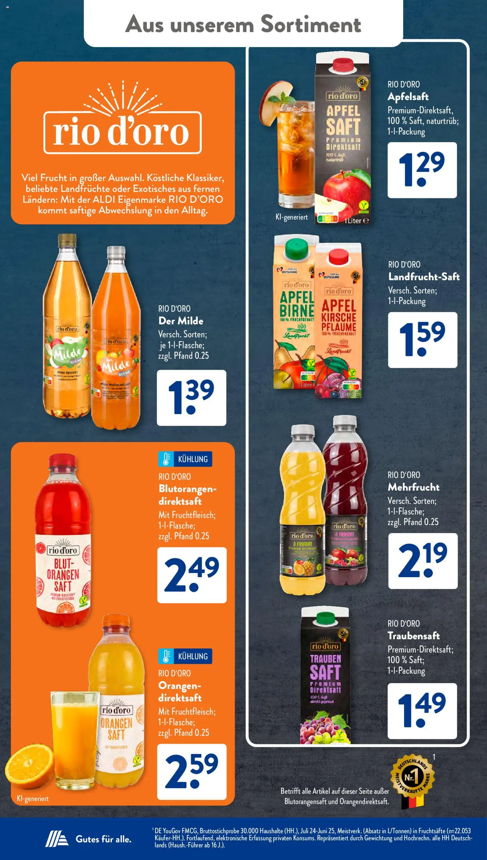 Aldi Süd Prospekt – gültig ab 29.06.2026 | Seite: 26 | Produkte: Äpfel, Orangen, Apfelsaft, Saft