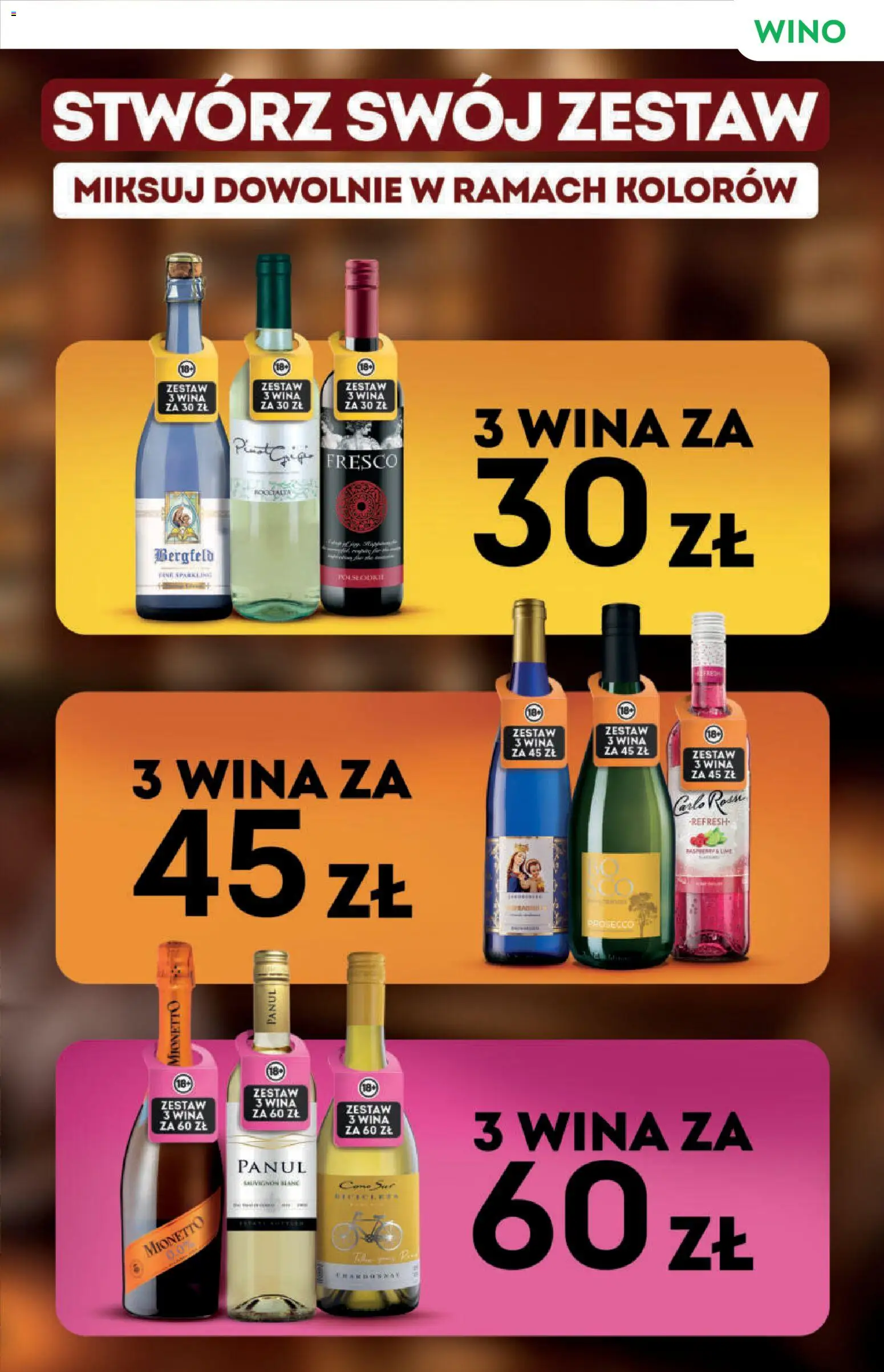 Żabka gazetka - Katalog win od 10.06.2026 | Strona: 3 | Produkty: Wino, Fresco, Prosecco, Carlo Rossi