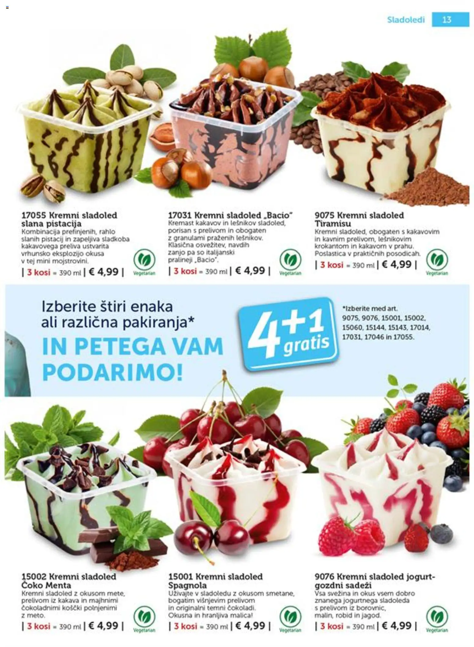Novi Bofrost katalog ponudbe – veljaven od 01.07.2026 | Stran: 13 | Izdelki: Jogurt, Sladoled