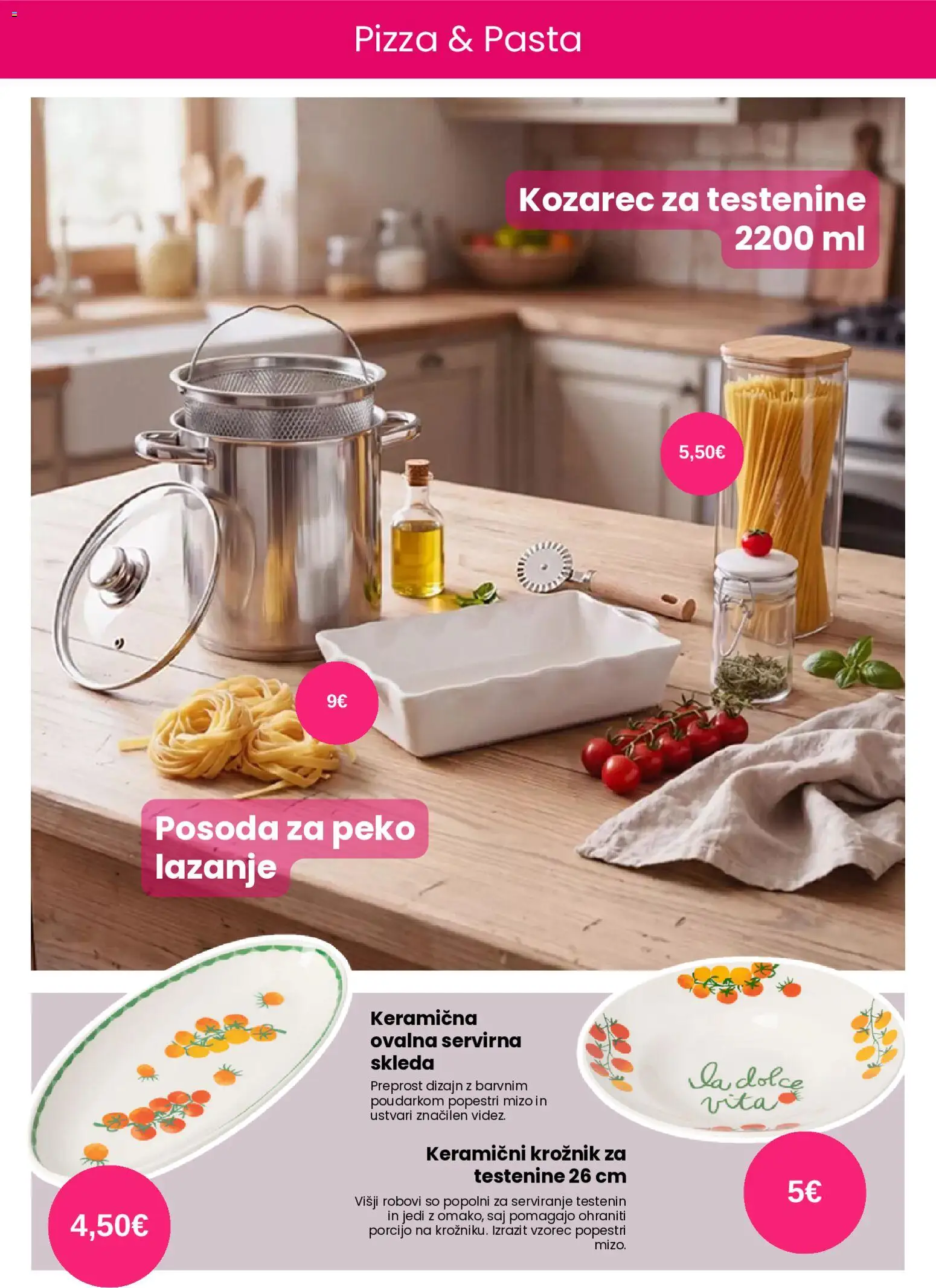 Novi Pepco katalog ponudbe – veljaven od 11.06.2026 | Stran: 2 | Izdelki: Kozarec, Testenine