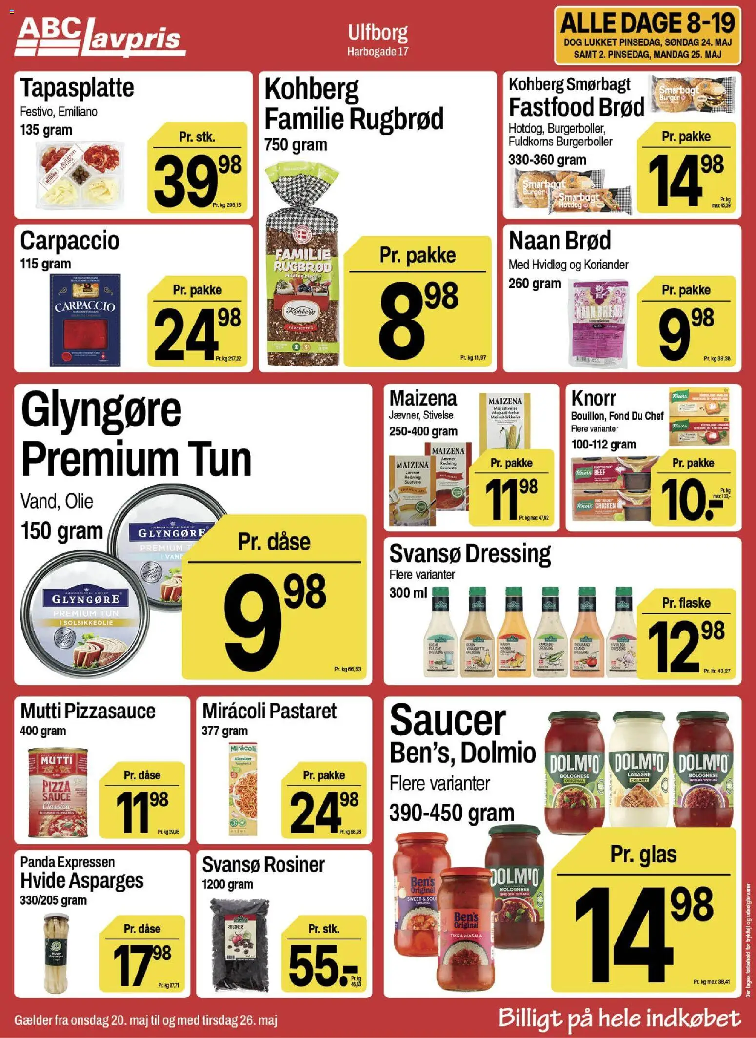 Abc Lavpris tilbudsavis – gyldig fra 20.05.2026 | Side: 10 | Produkter: Olie, Hvidløg, Tun, Asparges