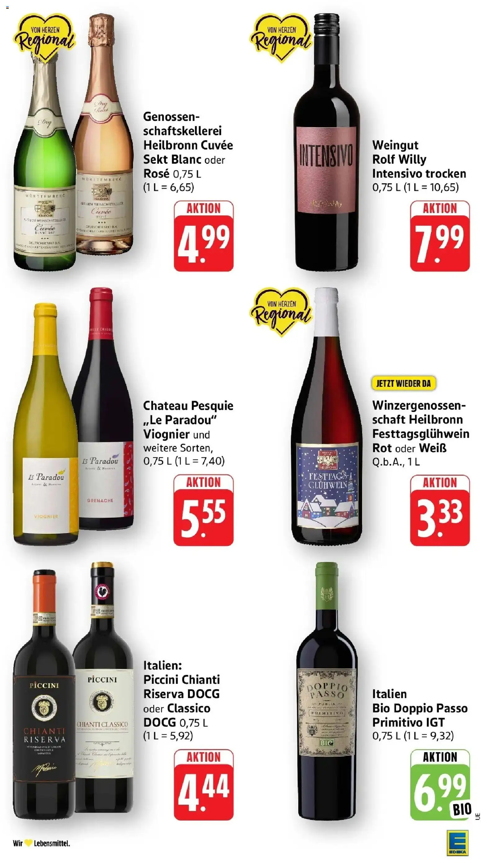 Edeka Prospekt Heilbronn (ab 05.10.2026) » Angebote Online | Seite: 38 | Produkte: Sekt, Doppio passo primitivo, Doppio Passo