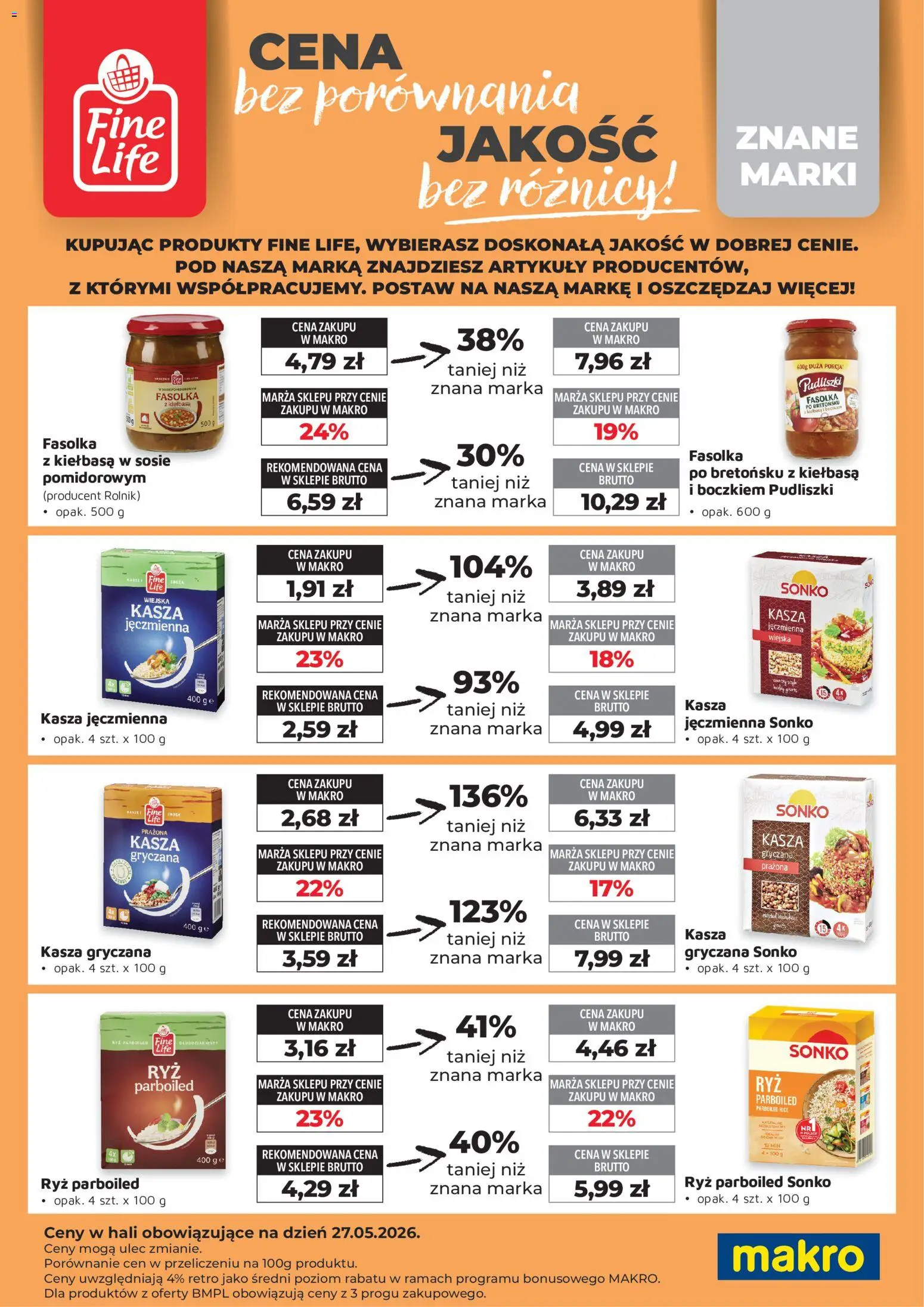 Makro gazetka - Fine Life od 01.02.2026 | Strona: 5 | Produkty: Śliwka nałęczowska, Tortilla, Śliwki, Chleb