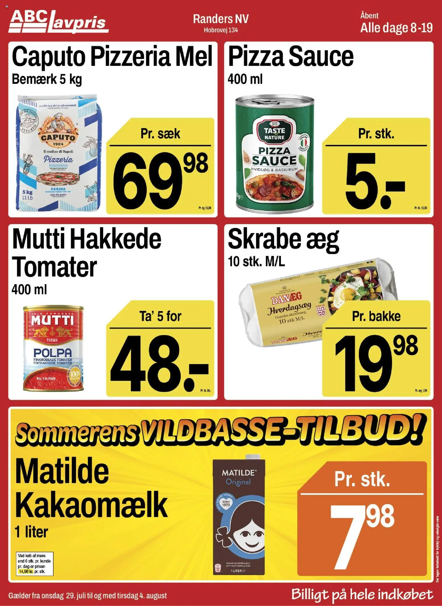 Abc Lavpris tilbudsavis – gyldig fra 29/07/2026 | Side: 2 | Produkter: Mel, Hvidløg, Kakao, Basilikum