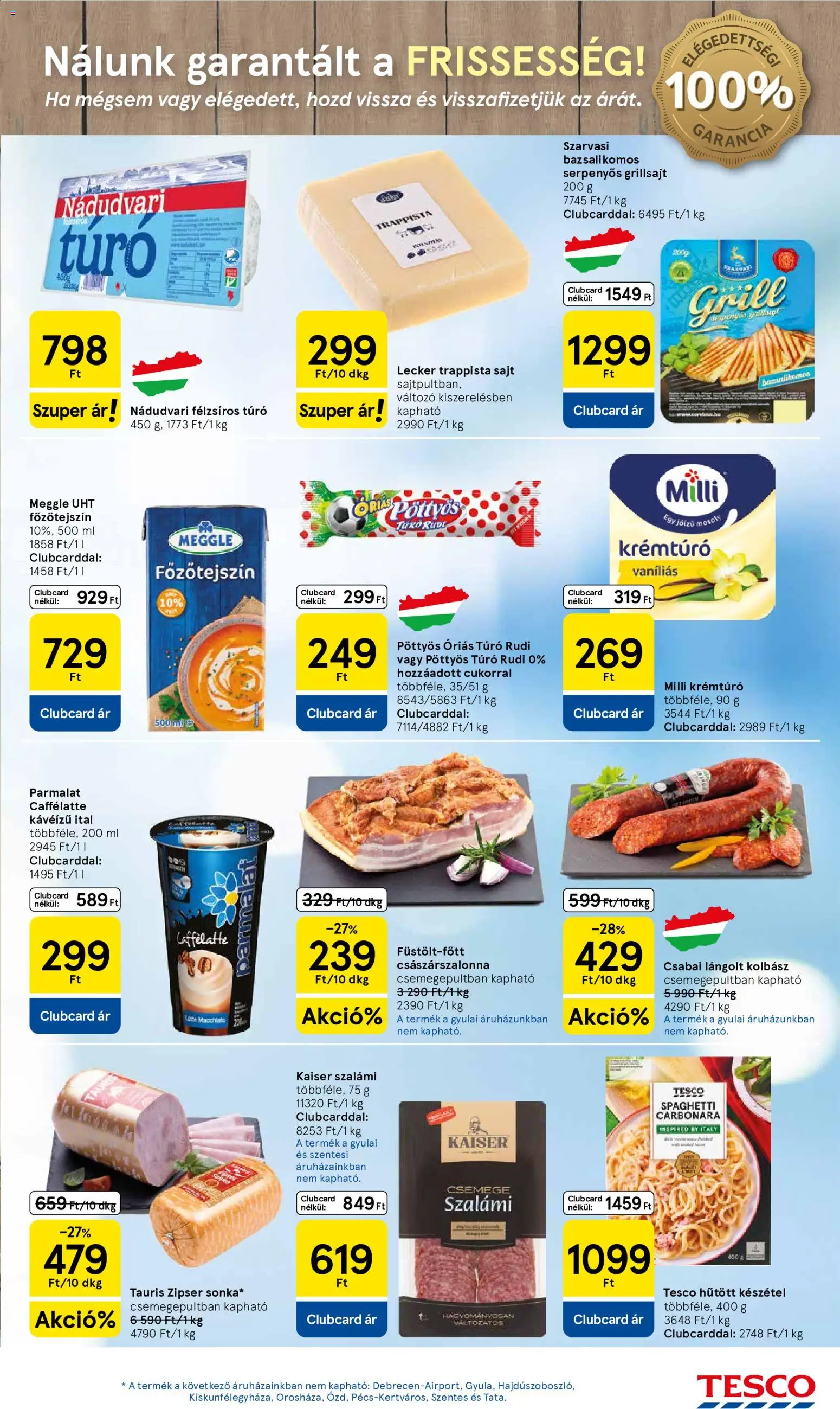 Tesco akciós ujság - amely érvényes a következő dátumtól: 11.06.2026 | Oldal: 17 | Termékek: Kolbász, Császárszalonna, Lángolt kolbász, Szalámi