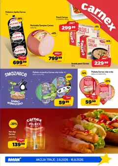 Hot dog Carnex, pileći 205 g - pregled Aman kataloga - važi od 03.08.2026 | Strana: 3