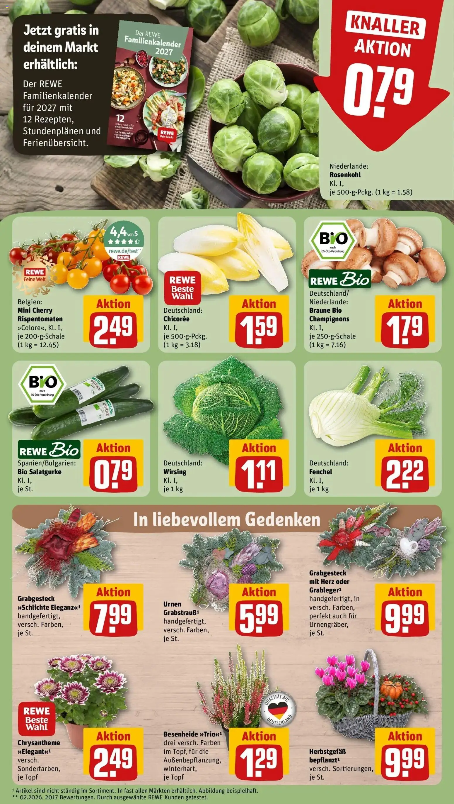 REWE Prospekt ab 19.10.2026 zum Blättern » Angebote | Seite: 9 | Produkte: Champignons