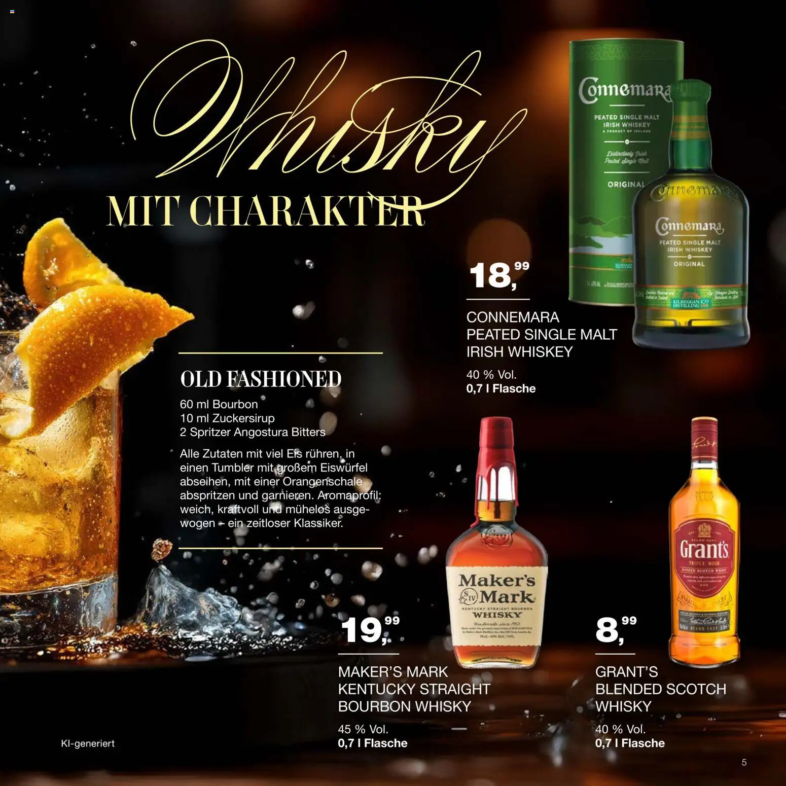 Handelshof Drinks & More – gültig ab 15.10.2026 | Seite: 5 | Produkte: Whisky, Bourbon, Whiskey, Eis
