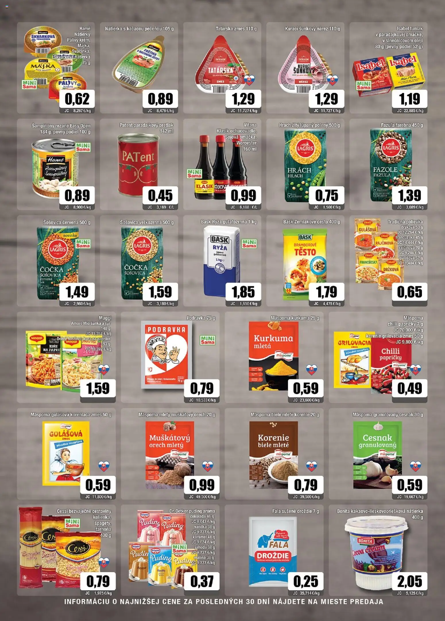 Nové Sama akcie – leták je platný od 23.10.2026 | Strana: 5 | Produkty: Cestoviny, Čokoláda, Krém, Korenie