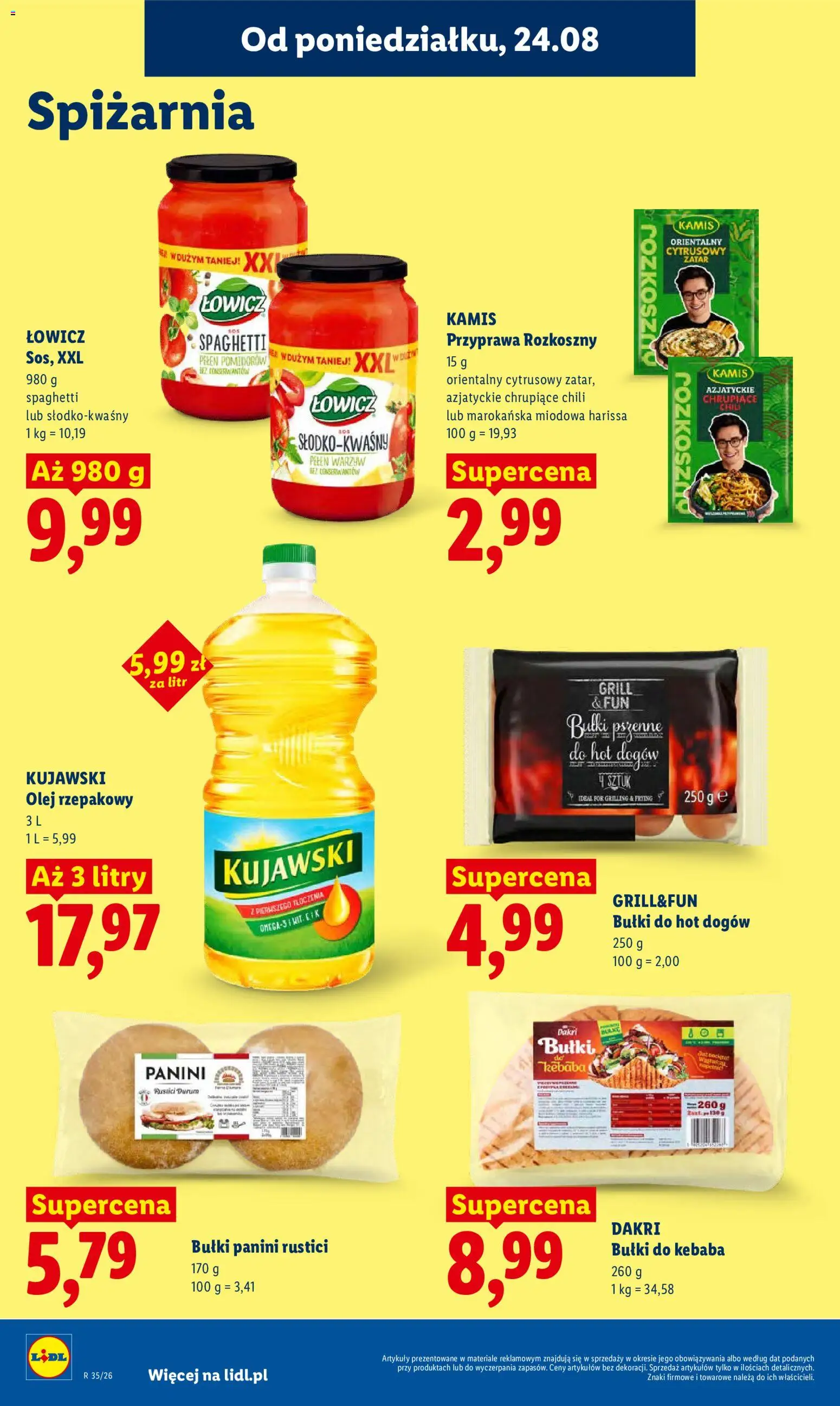 Lidl Polsko leták od 24.08.2026 | Strana: 86 | Produkty: Olej