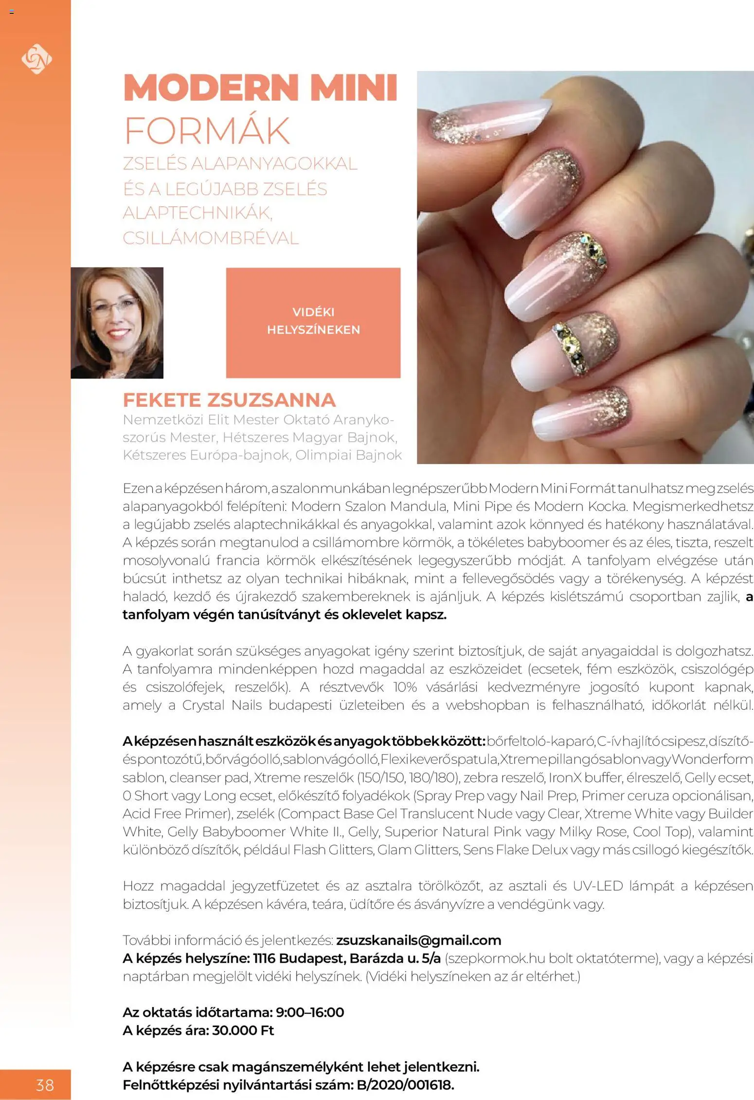 Crystal Nails akciós ujság - amely érvényes a következő dátumtól: 08.06.2026 | Oldal: 38 | Termékek: Ecset