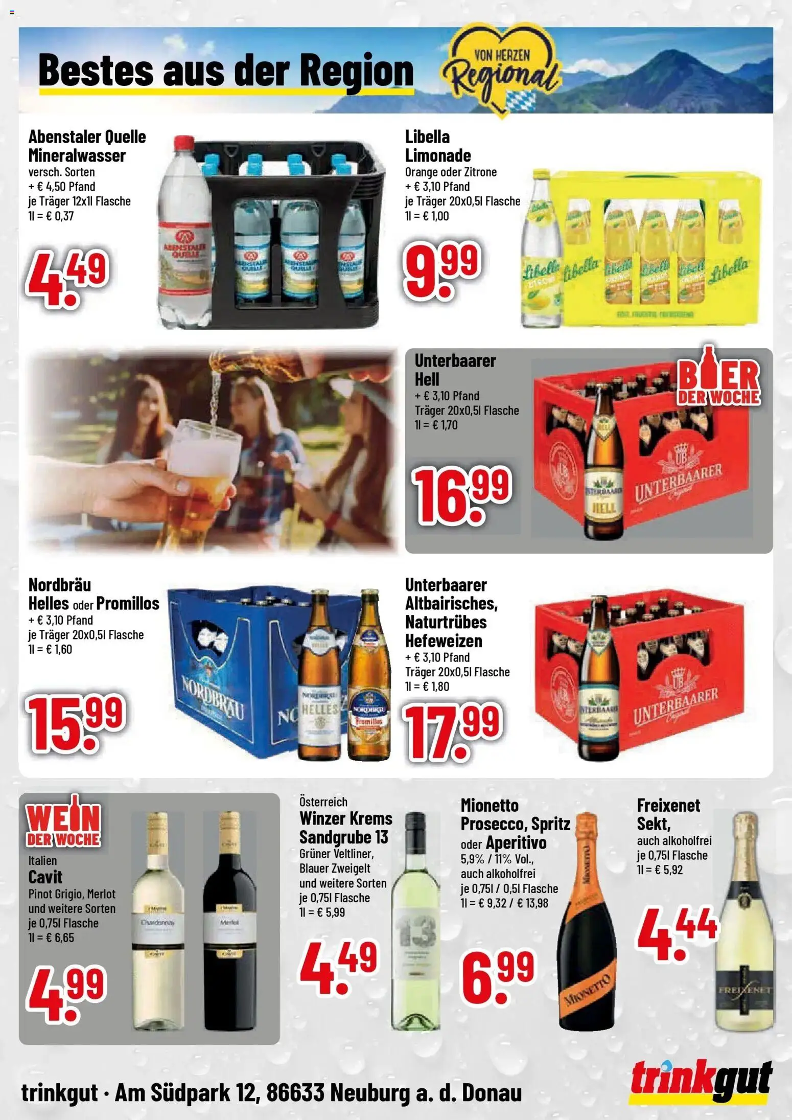 Trinkgut Prospekt Neuburg An Der Donau – gültig ab 27.07.2026 | Seite: 4 | Produkte: Freixenet, Limonade, Hella, Wein
