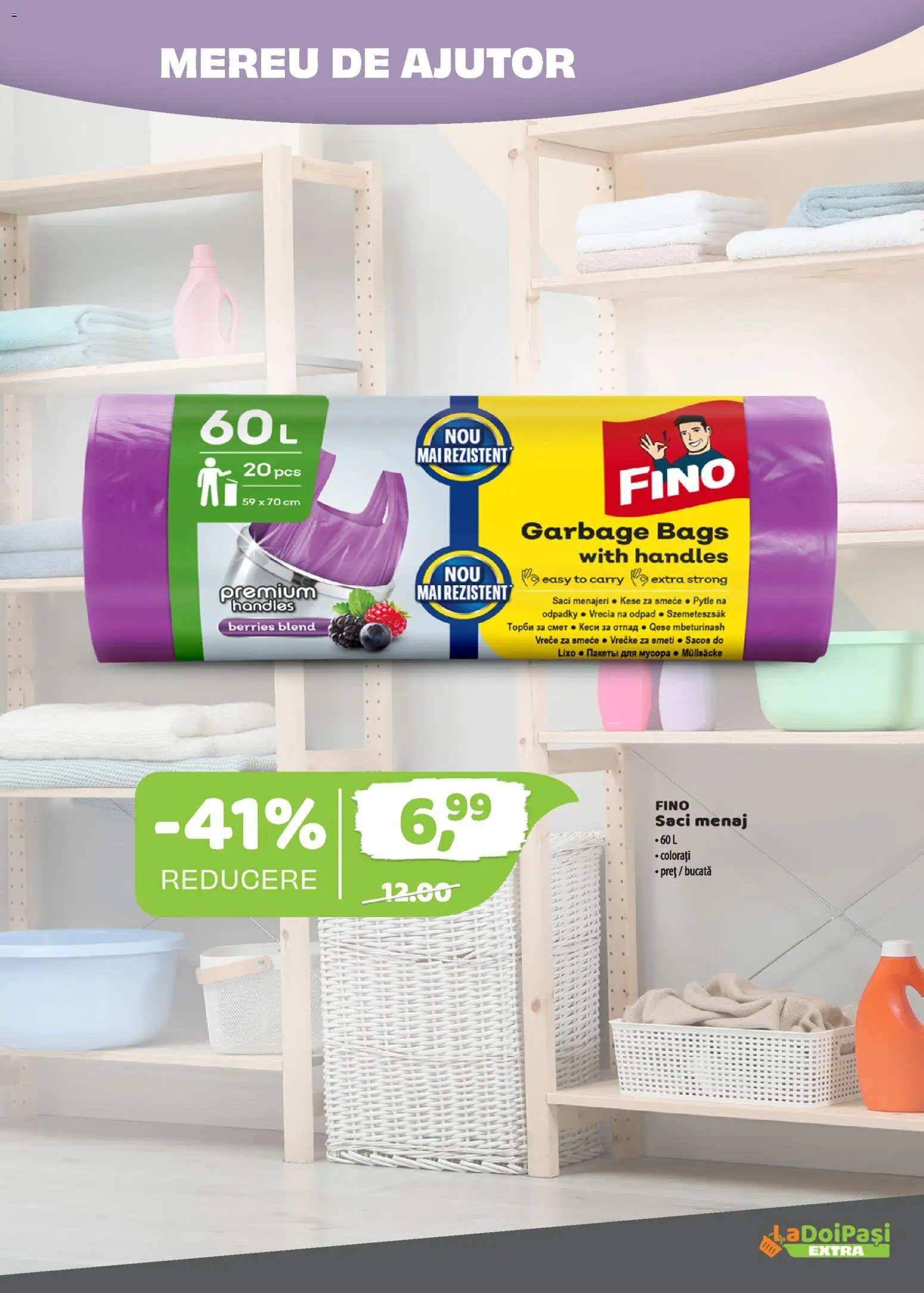 Noul catalog LaDoiPași – valabil de la 16.05.2026 | Pagină: 12 | Produse: Saci menajeri