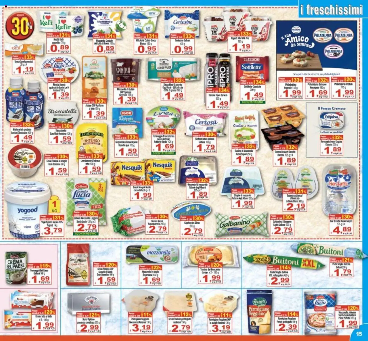 Volantino CTS del 29.05.2026 | Pagina: 15 | Prodotti: Crema, Cioccolato, Latte, Parmigiano reggiano